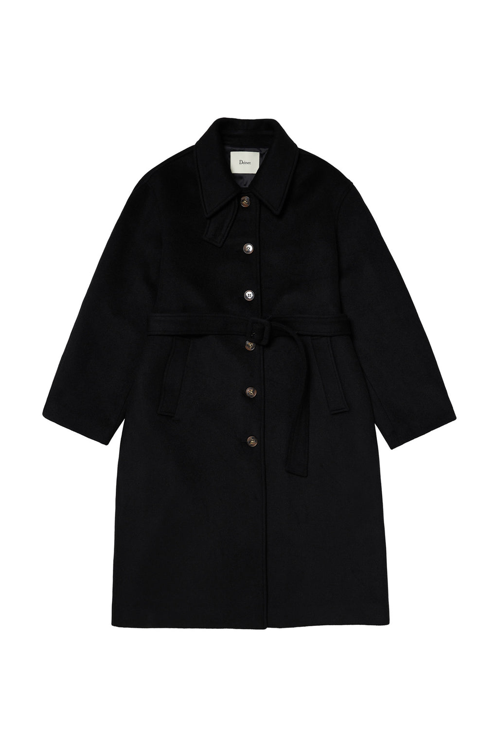 Deinet - Cashmere Blend Overfit Long Coat (Black) product image 1 | TRAB K-Fashion Australia