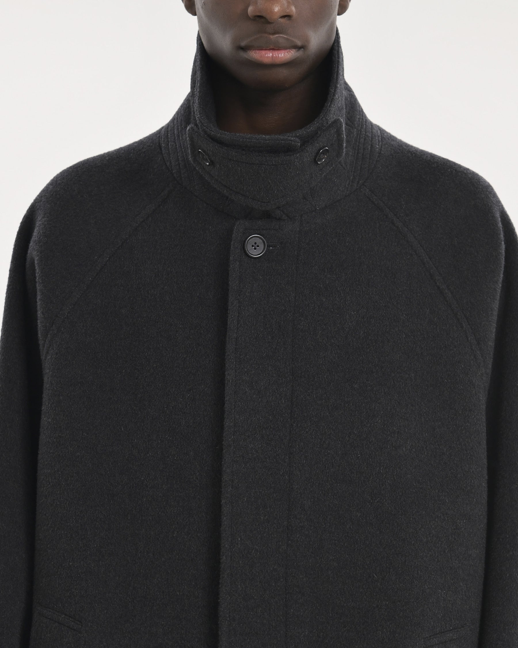 Brownyard - Balmacaan Coat (Charcoal) product image 4 | TRAB K-Fashion Australia