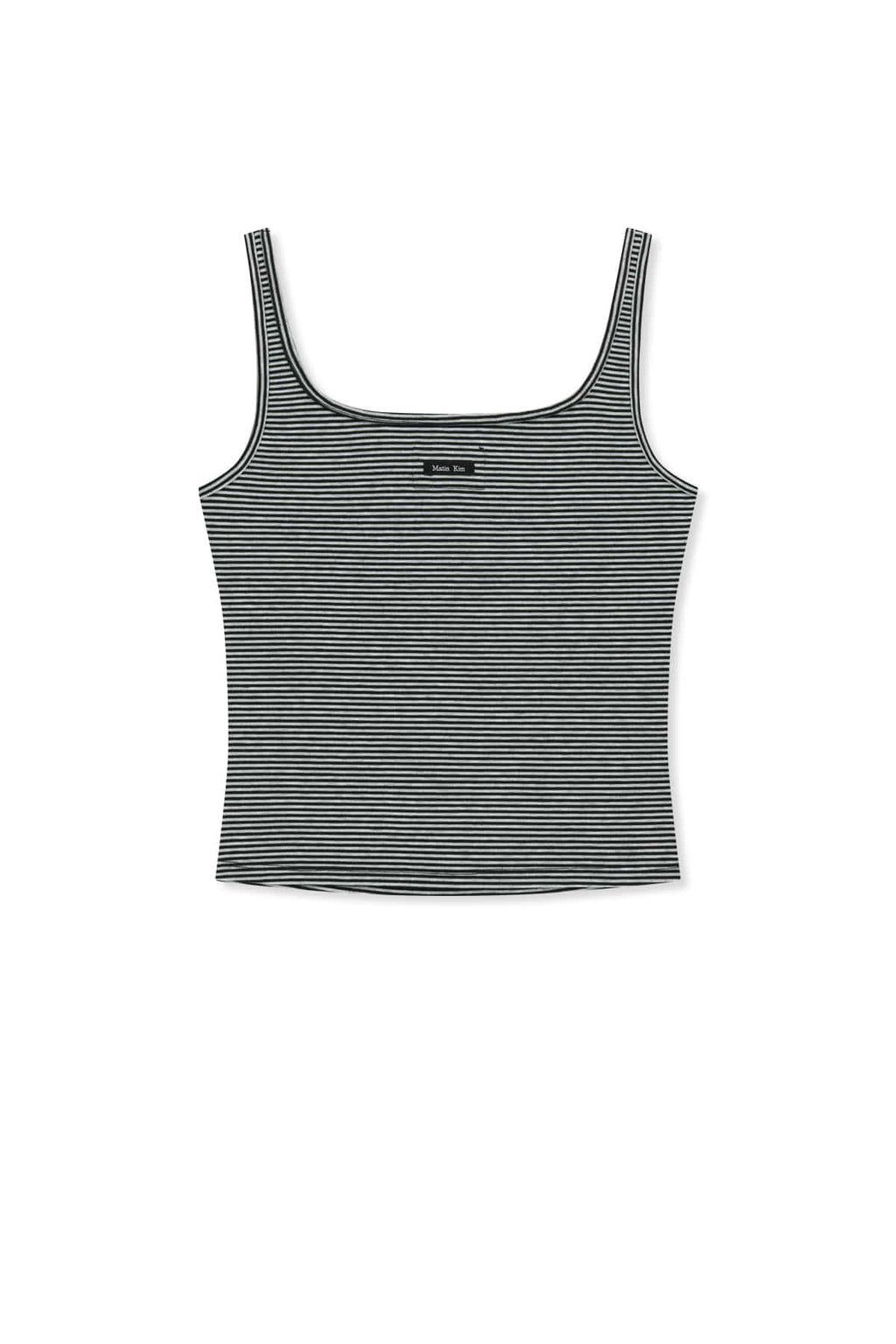Matin Kim - Square Neck Cropped Tank Top (Black) product image 2 | TRAB K-Fashion Australia