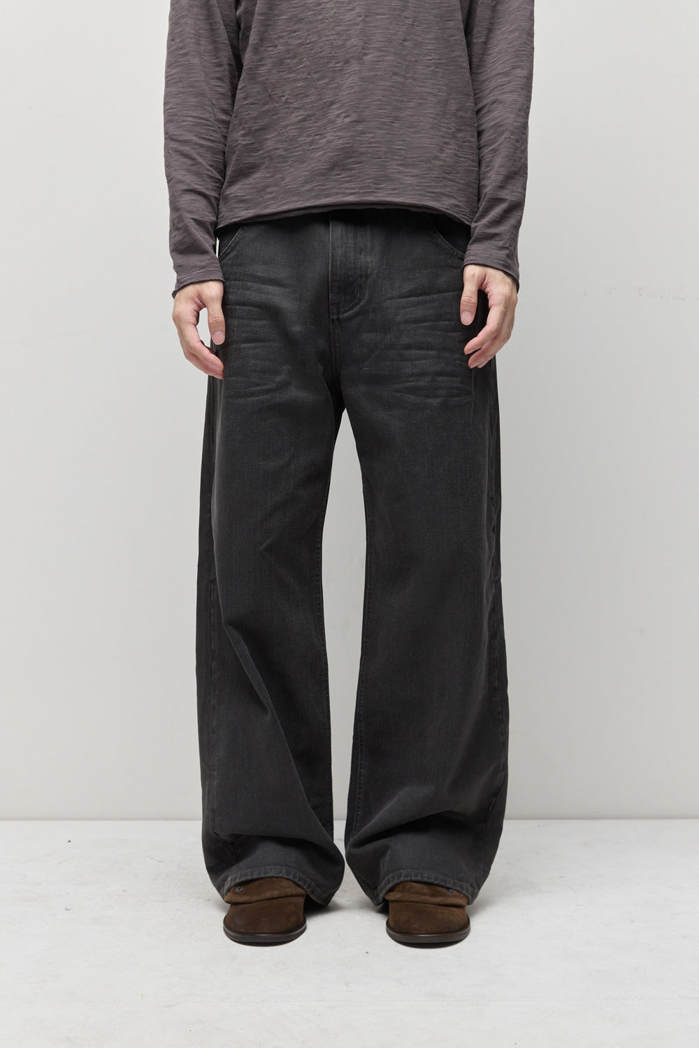 Hatchingroom - VTG Waxed Jeans (Charcoal) product image 11 | TRAB K-Fashion Australia