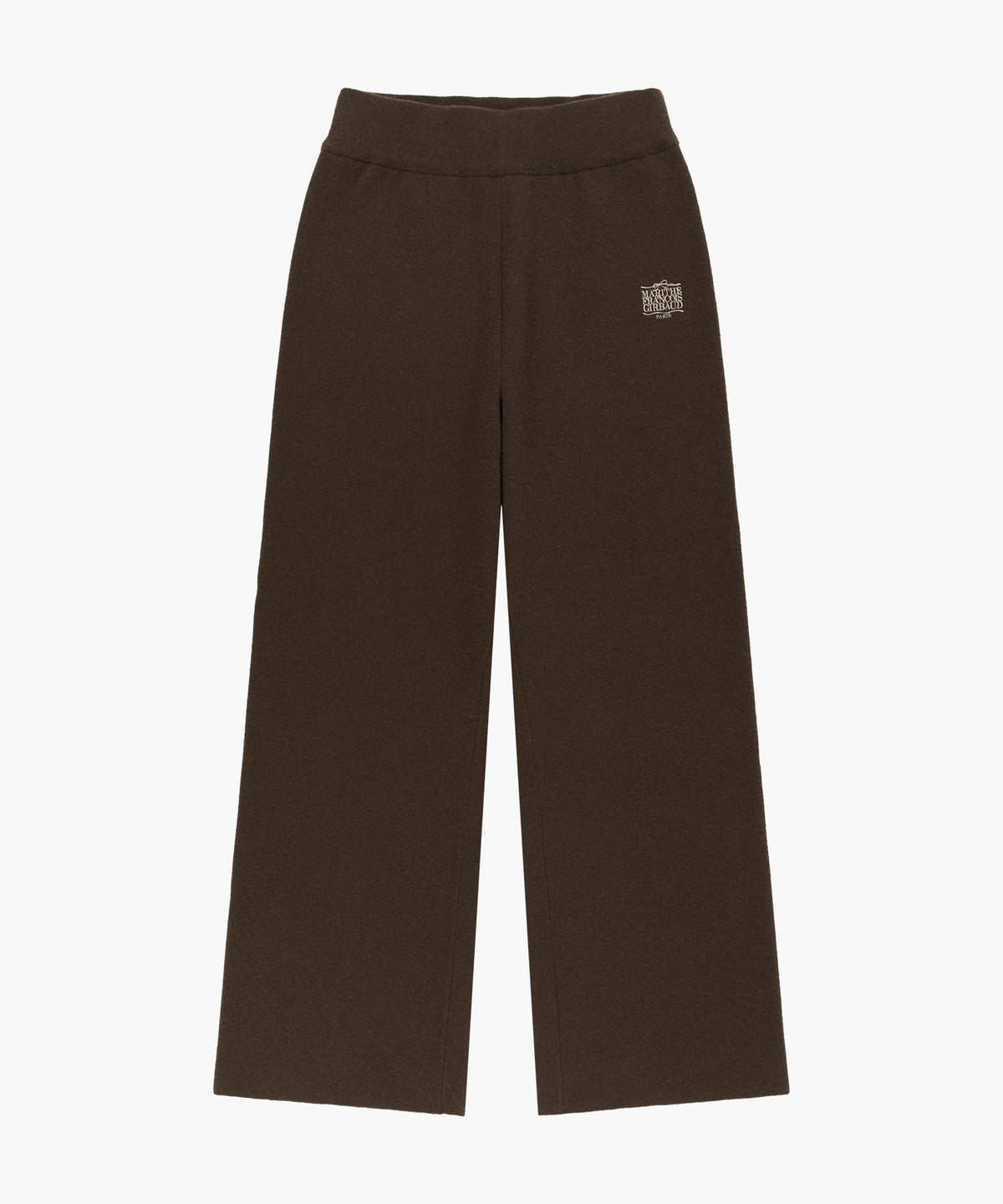 Marithe & Francois Girbaud - Ribbon Classic Logo Knit Pants (Brown) product image 5 | TRAB K-Fashion Australia