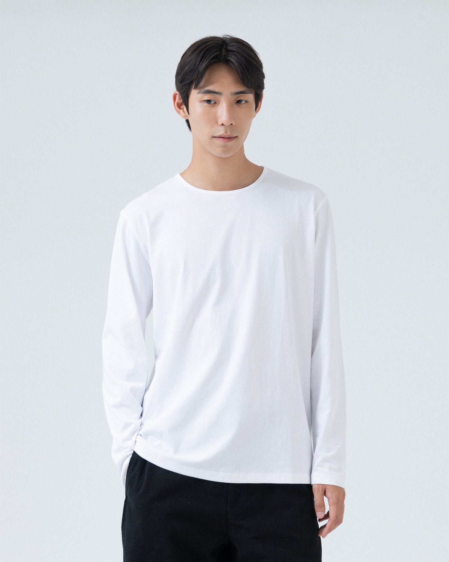 Brownyard - Essential Long Sleeve (White) product image 1 | TRAB K-Fashion Australia