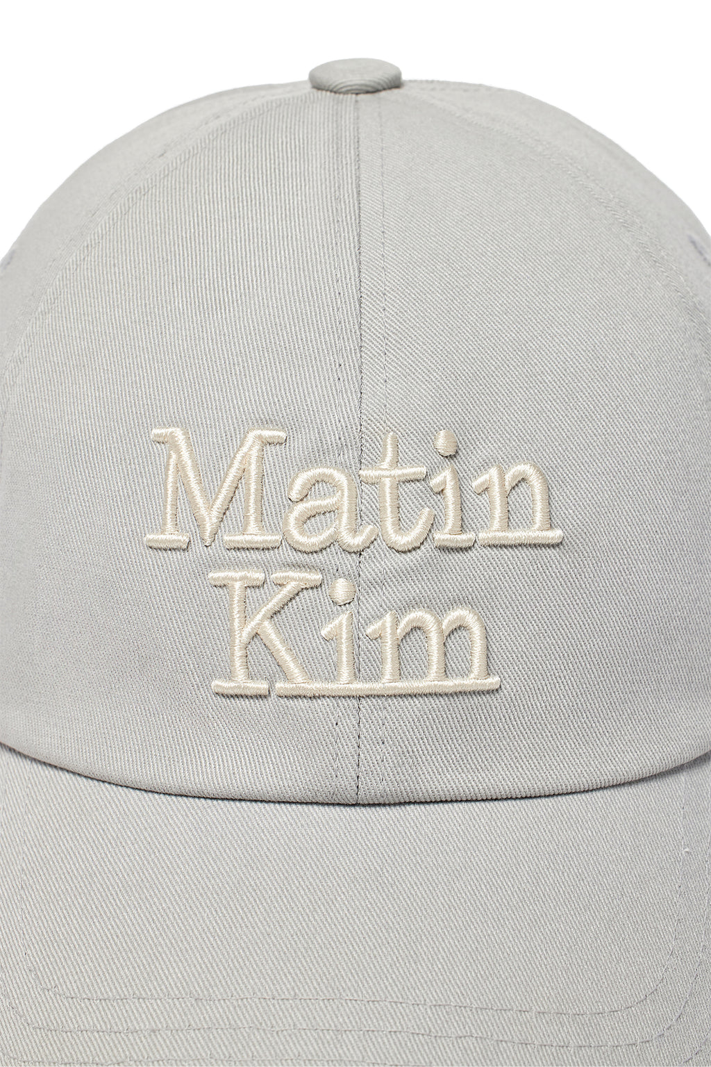 Matin Kim - Matin Volume Logo Ball Cap (Grey) product image 5 | TRAB K-Fashion Australia