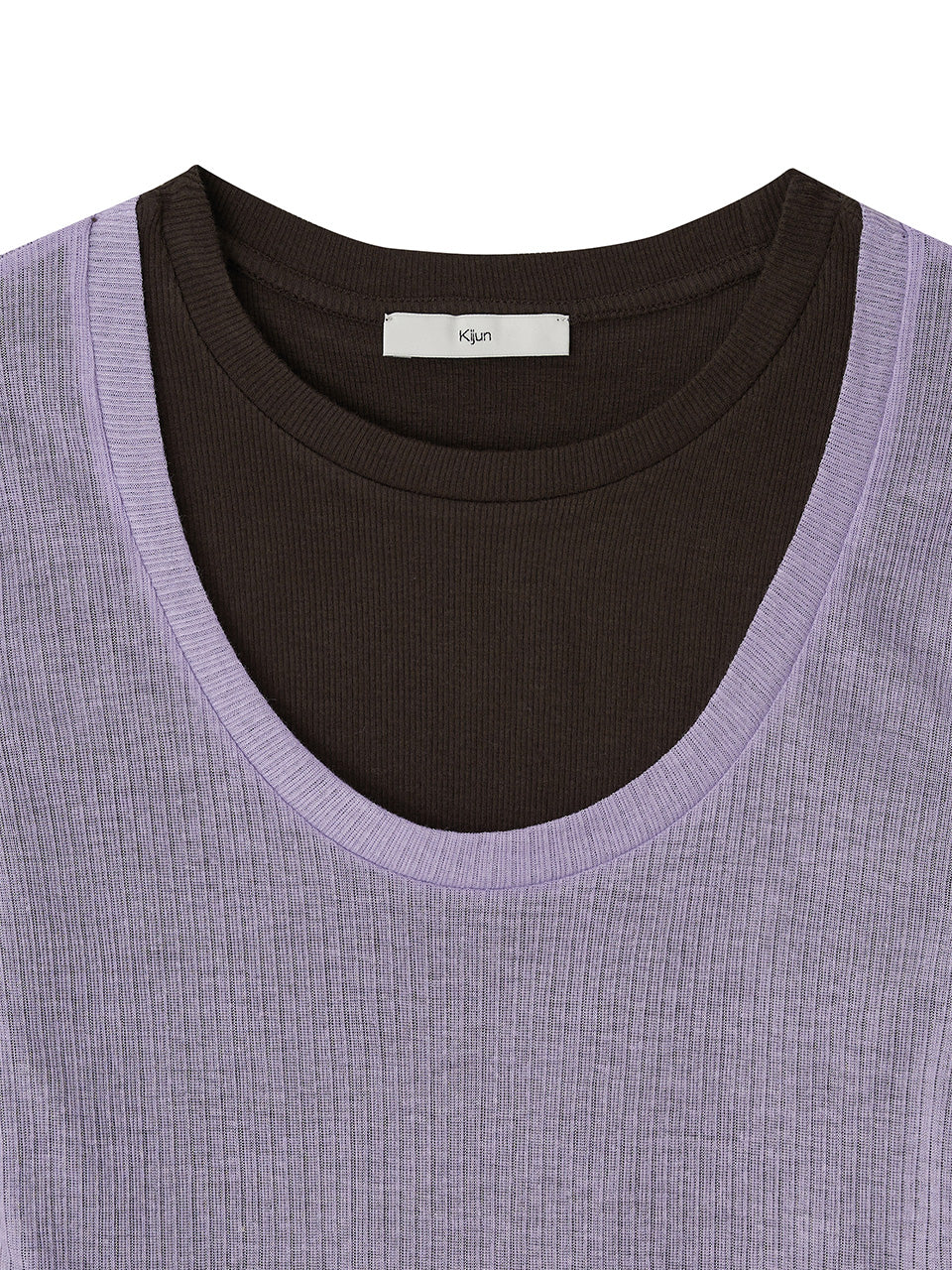 Kijun - Layered Jersey Top (Lavender) product image 10 | TRAB K-Fashion Australia