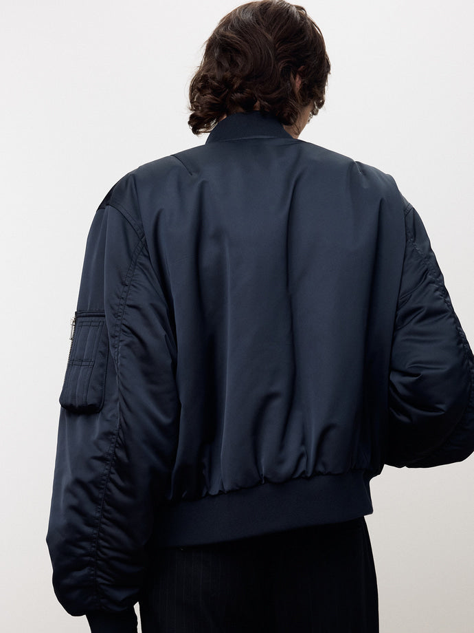 Tonywack - Recycled-Polyester Bomber Jacket (Navy) product image 6 | TRAB K-Fashion Australia