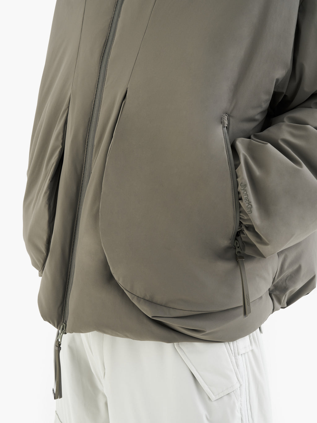 Jiyong Kim - Twisted Down Jacket (Dark Green) product image 11 | TRAB K-Fashion Australia