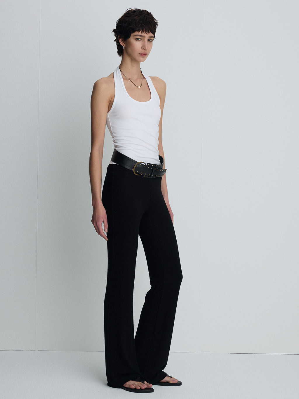 Tonywack - Halter-Neck Sleeveless Top (Off White) product image 1 | TRAB K-Fashion Australia