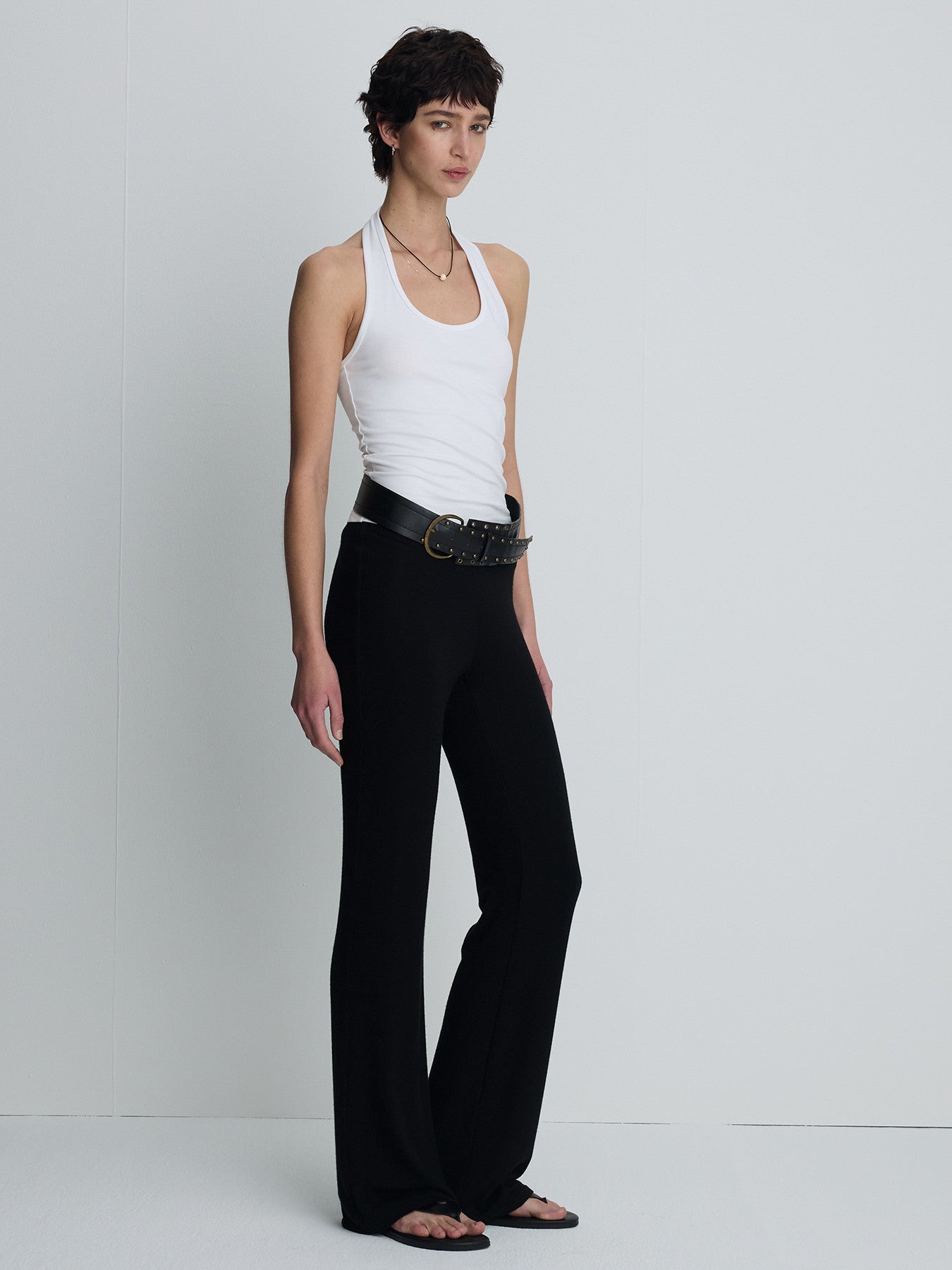 Tonywack - Halter-Neck Sleeveless Top (Off White) product image 1 | TRAB K-Fashion Australia