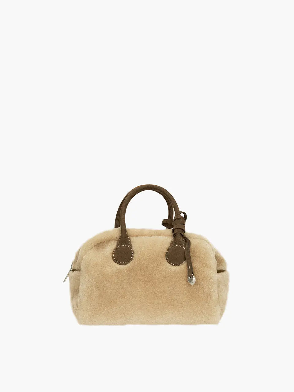Marge Sherwood - Soft Bowling Mini (Beige Shearling+Chestnut Nubuck) product image 4 | TRAB K-Fashion Australia