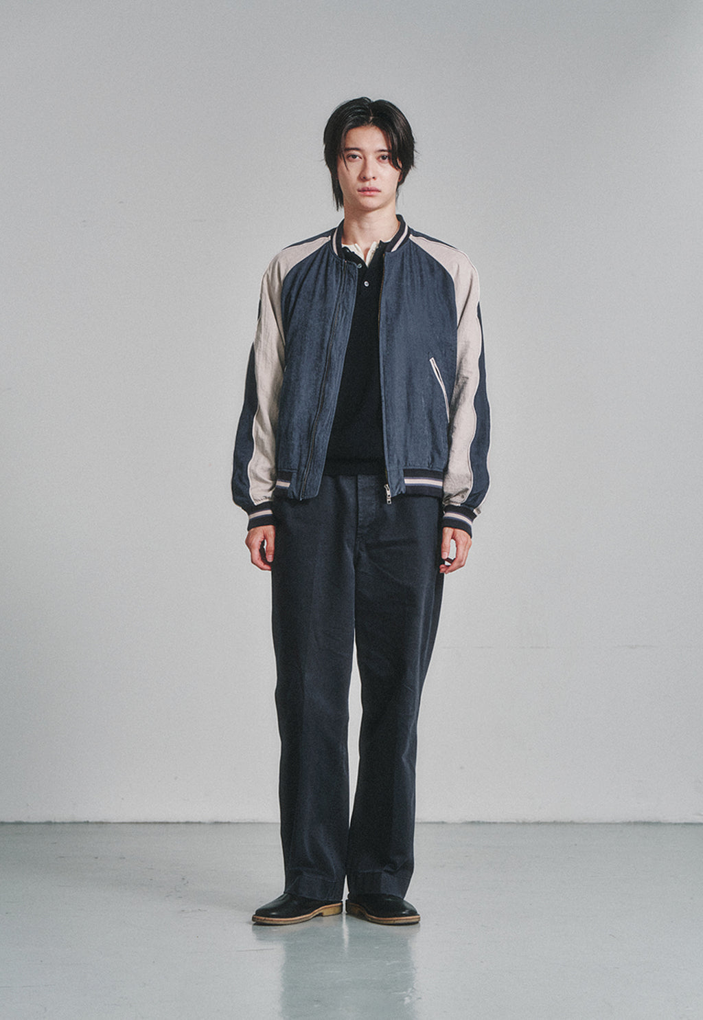 Art if acts - Vintage Souvenir Jacket (Navy/Stone) product image 2 | TRAB K-Fashion Australia