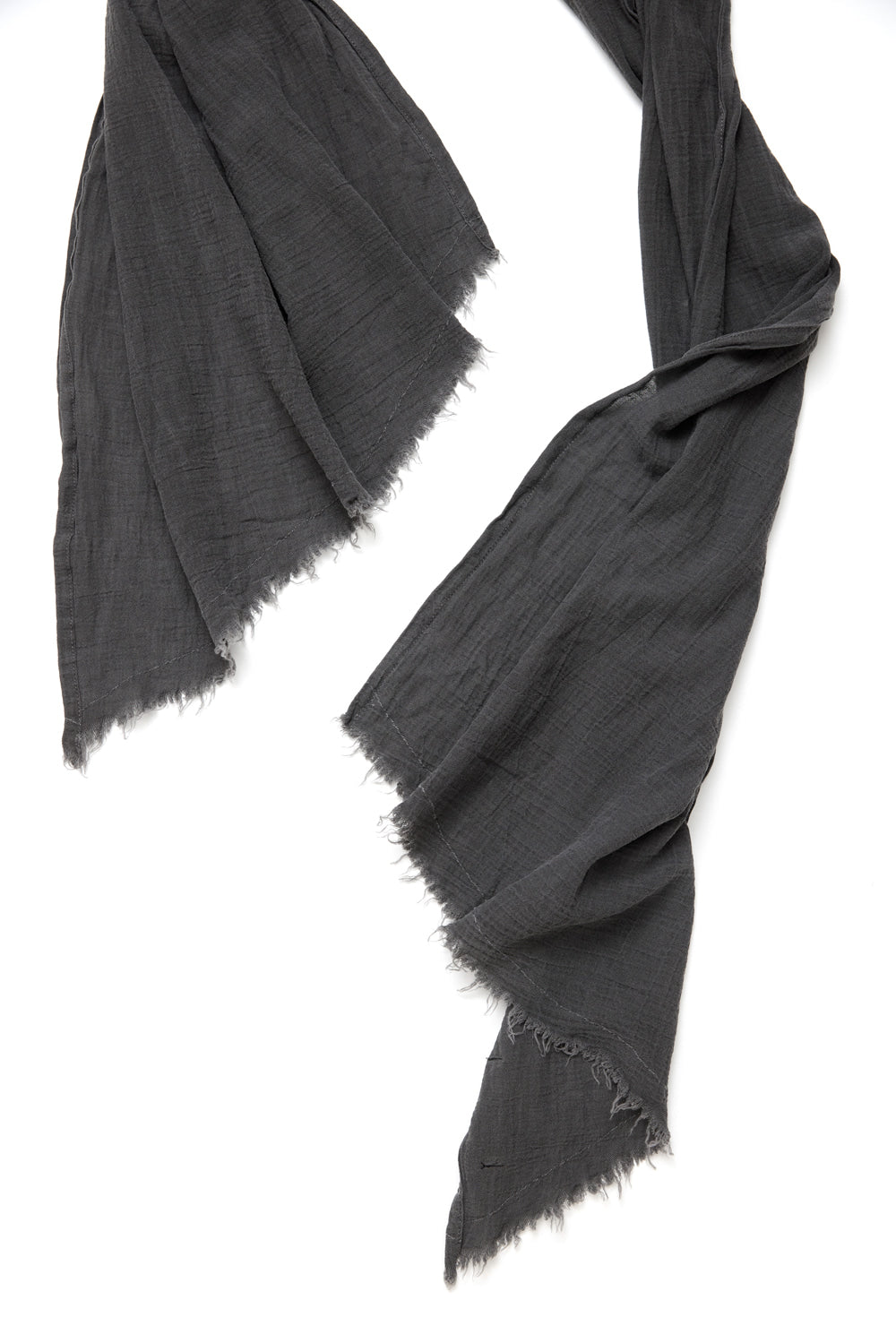 Hatchingroom - Crinkle Gauze Scarf (Dyed Grey) product image 3 | TRAB K-Fashion Australia