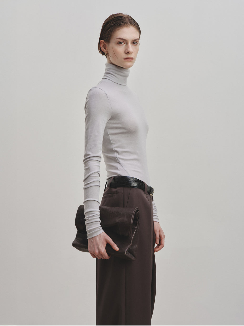 Tonywack - Slim-Fit Turtleneck (Light Grey) product image 5 | TRAB K-Fashion Australia