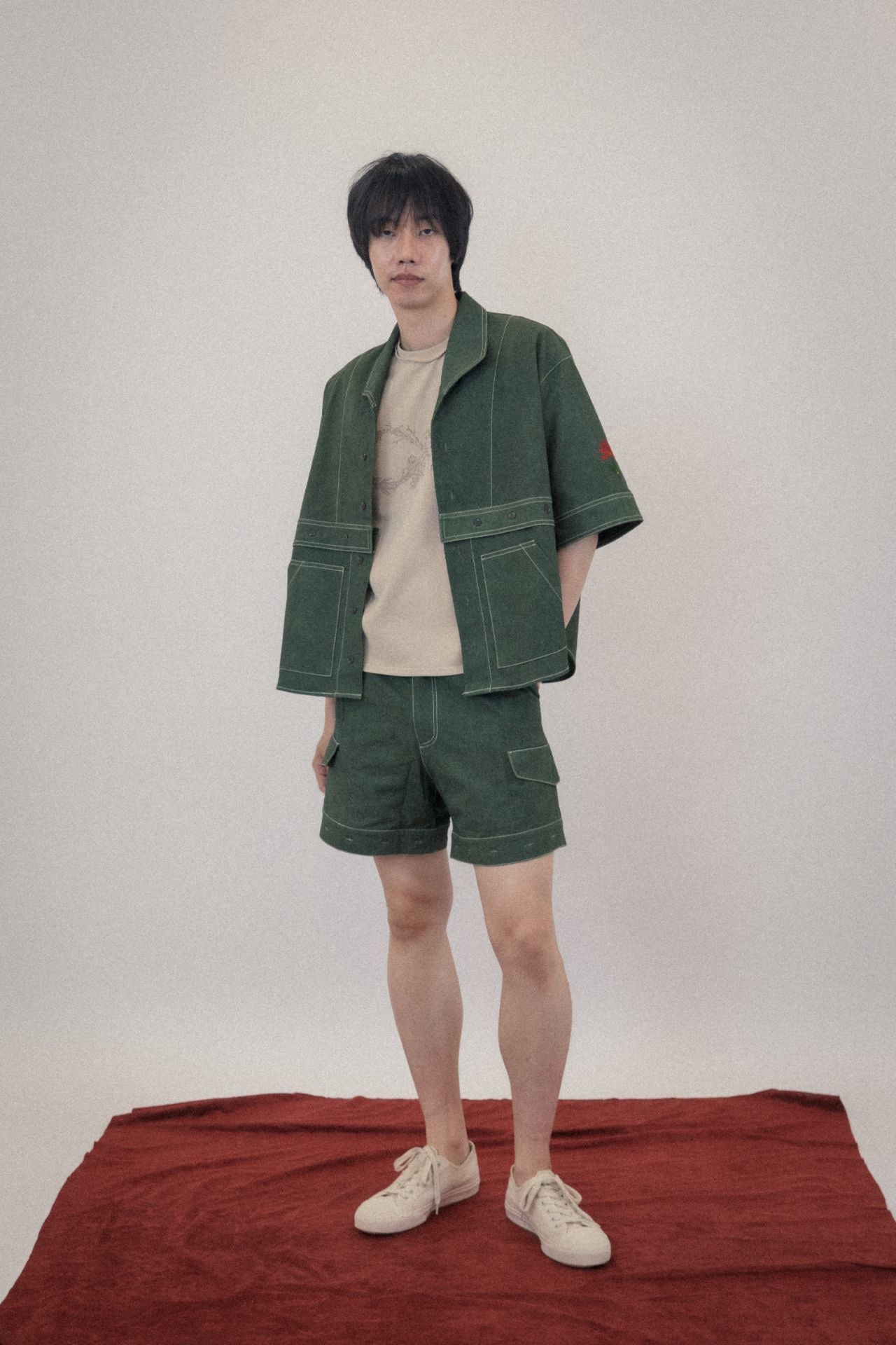 Ioedle - Assembled Cargo Pants With Screws Loosened (Green) product image 15 | TRAB K-Fashion Australia