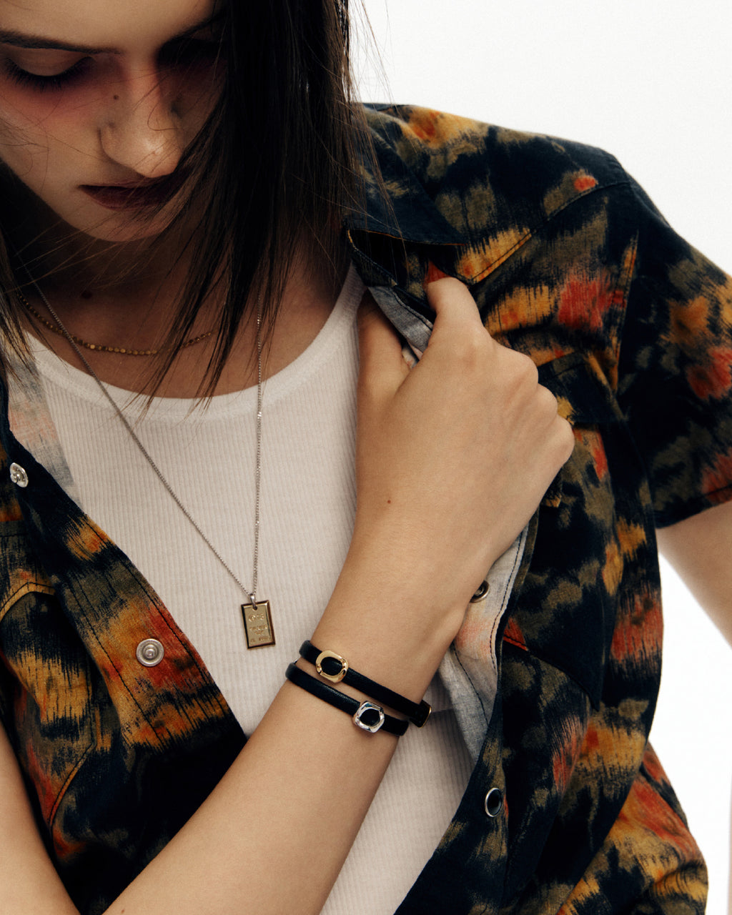 Numbering - Chain Unit Buckle Leather Bracelet #5949 product image 3 | TRAB K-Fashion Australia