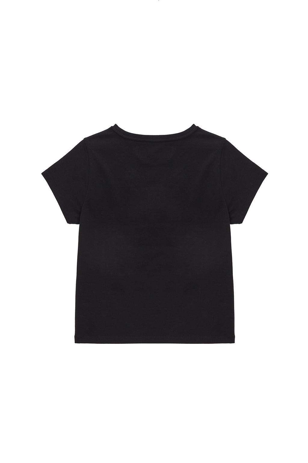 Matin Kim - Circle Logo Crop Top (Black) product image 2 | TRAB K-Fashion Australia