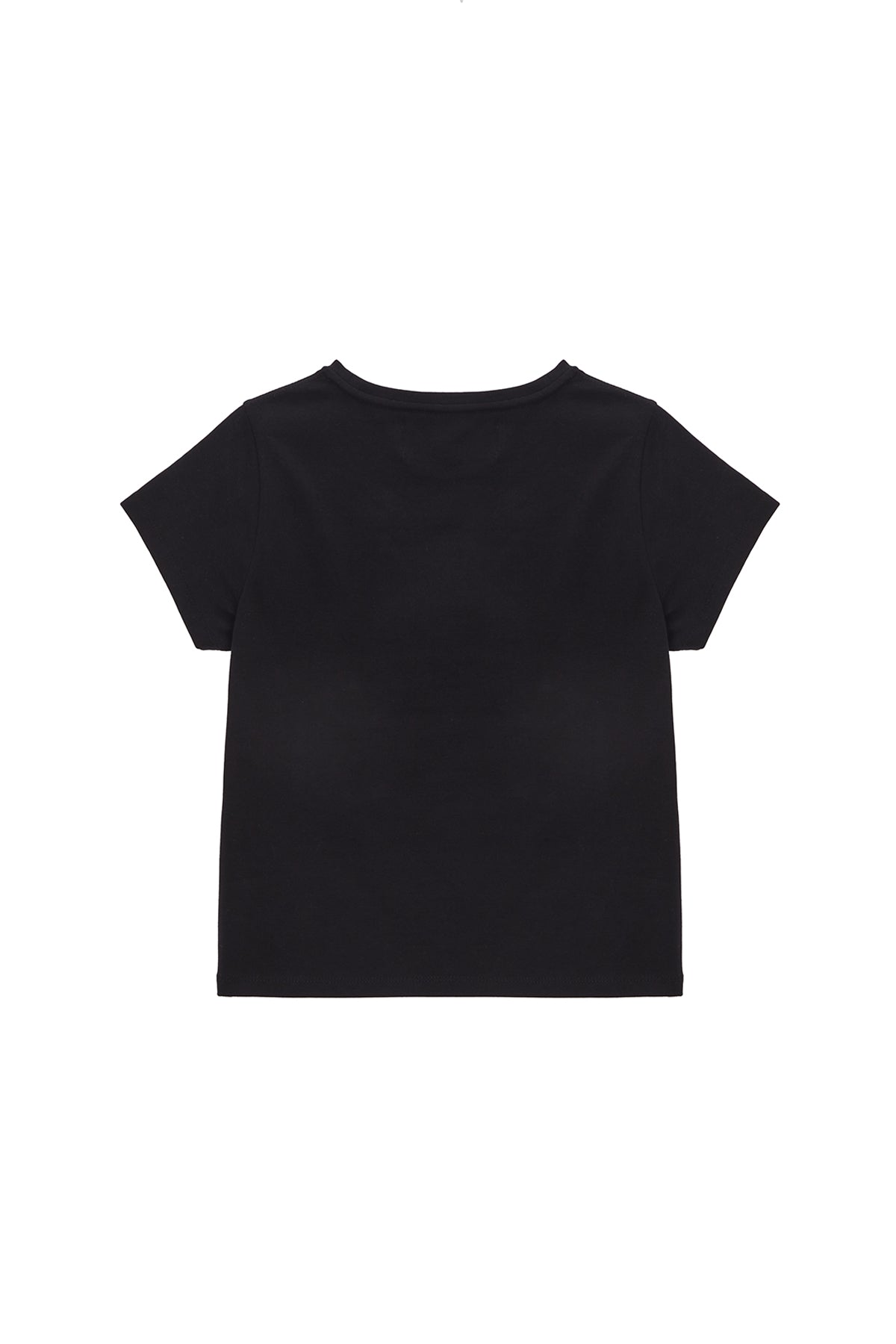 Matin Kim - Circle Logo Crop Top (Black) product image 2 | TRAB K-Fashion Australia