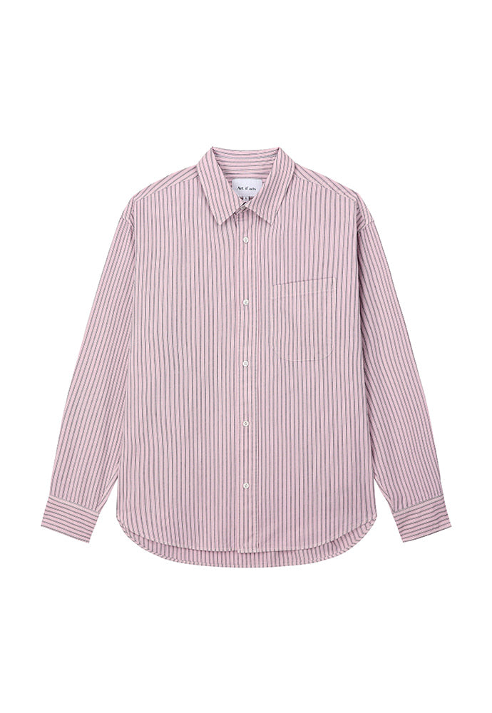 Art if acts - Stripe Shirt (Sunset Pink) product image 7 | TRAB K-Fashion Australia
