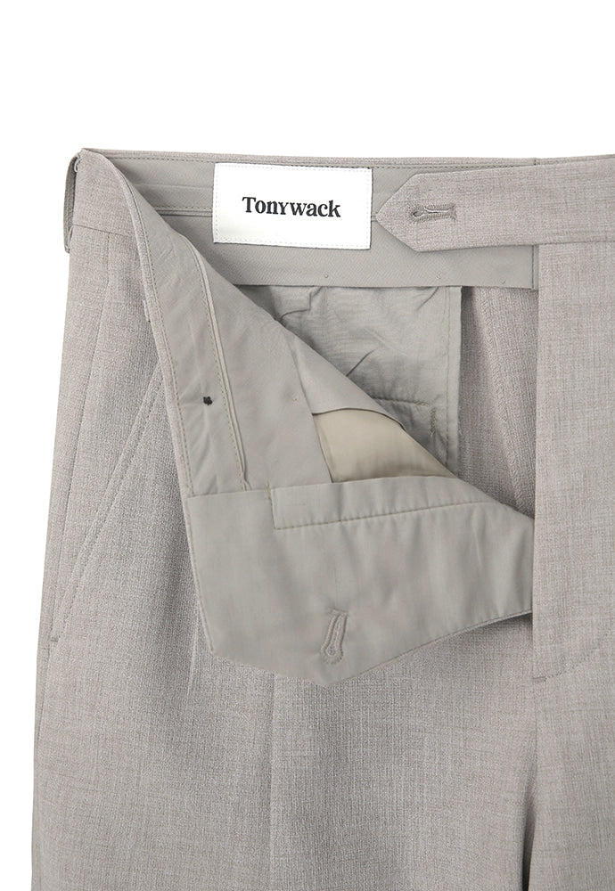 Tonywack - Technical-Stretch 2-Pleats Wide Trousers (Exclusive Fabric) (Light Sand) product image 4 | TRAB K-Fashion Australia