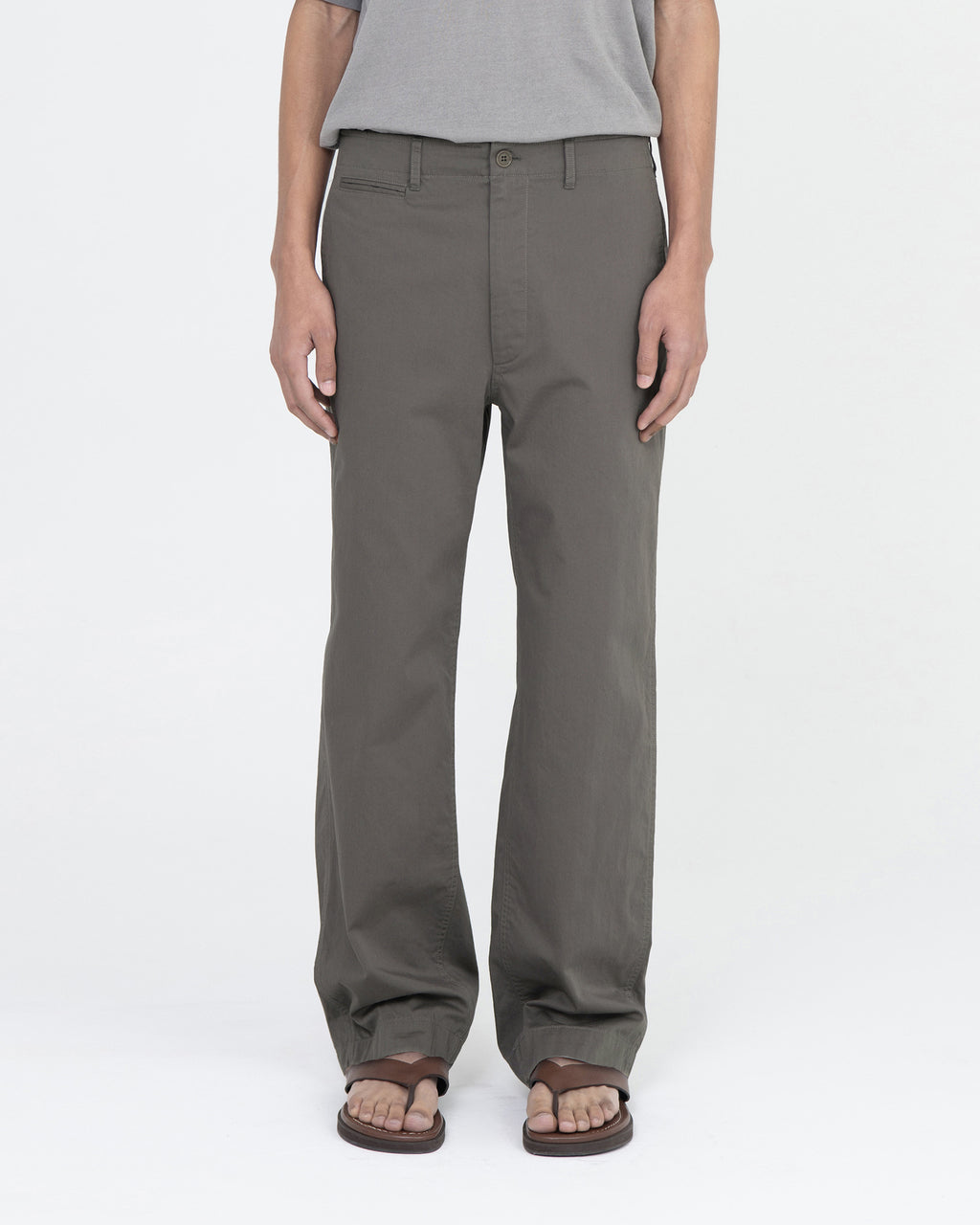Brownyard - Essential Light Chino Pants (Olive Grey) product image 1 | TRAB K-Fashion Australia