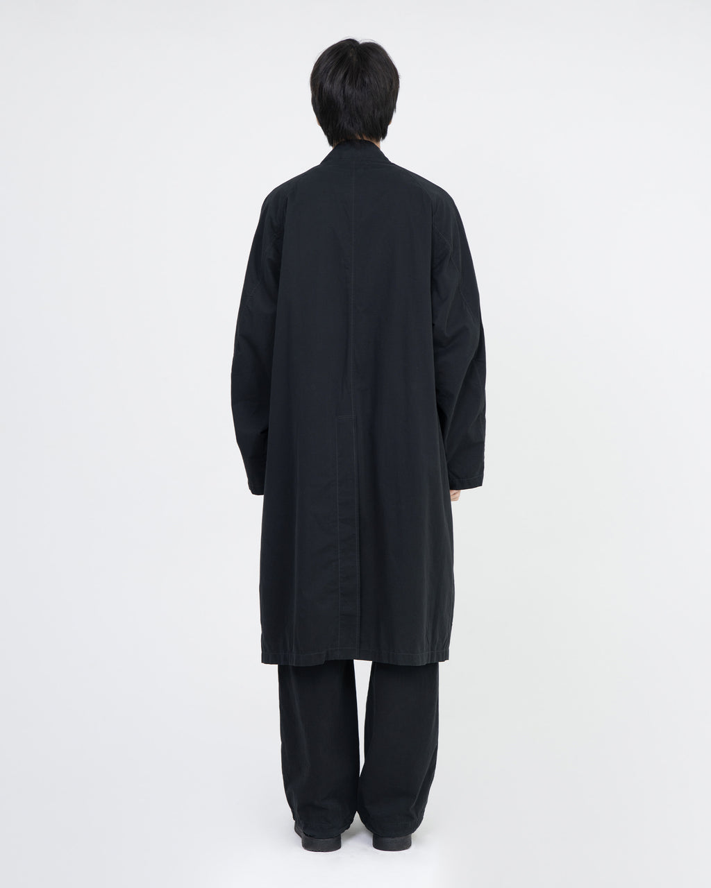 Brownyard - Washed Balmacaan Coat (Black) product image 2 | TRAB K-Fashion Australia