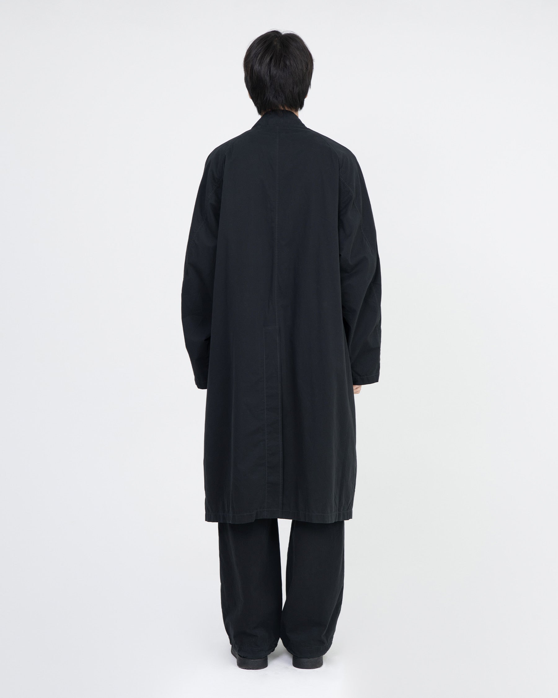 Brownyard - Washed Balmacaan Coat (Black) product image 2 | TRAB K-Fashion Australia