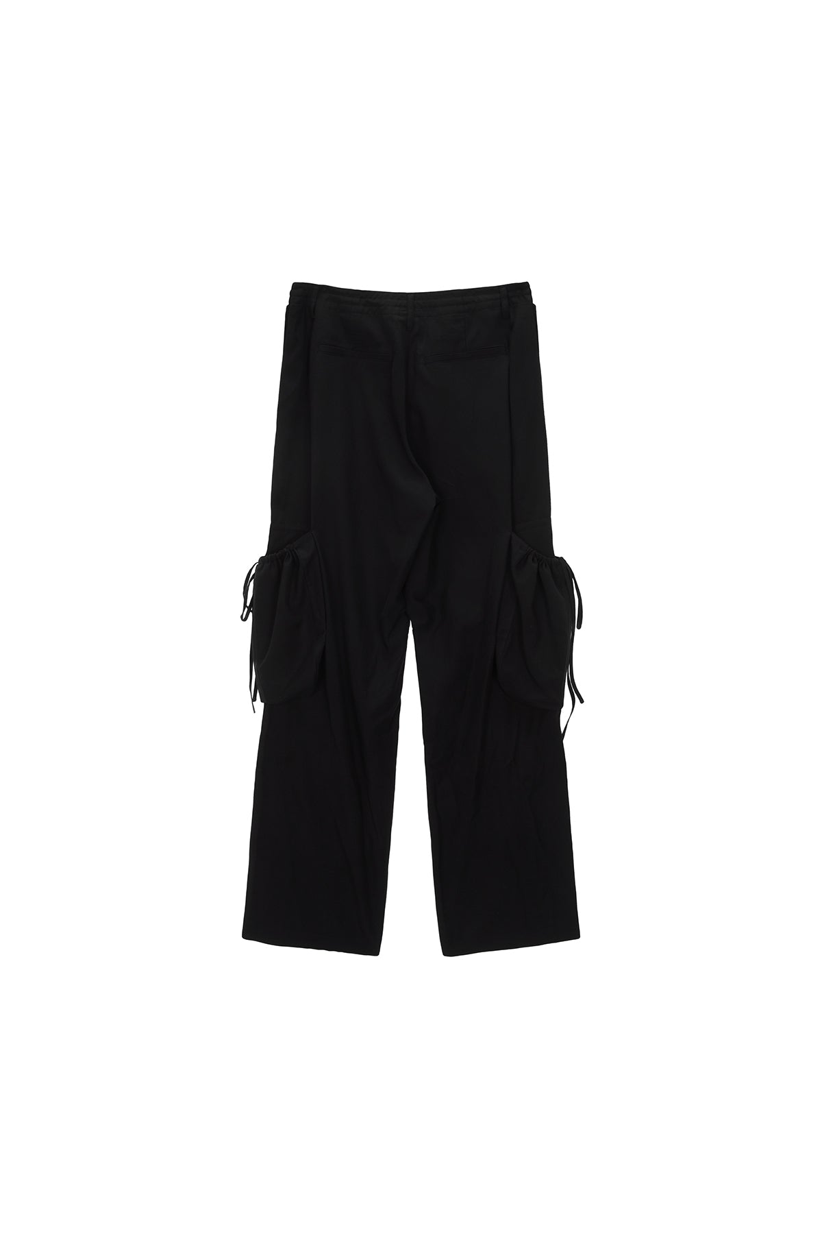 Matin Kim - String Point Big Pocket Cargo Pants (Black) product image 2 | TRAB K-Fashion Australia