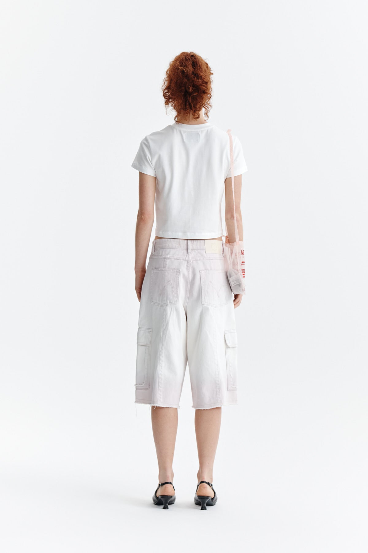 Matin Kim - Pattern Artwork Logo Crop Top (White) product image 5 | TRAB K-Fashion Australia