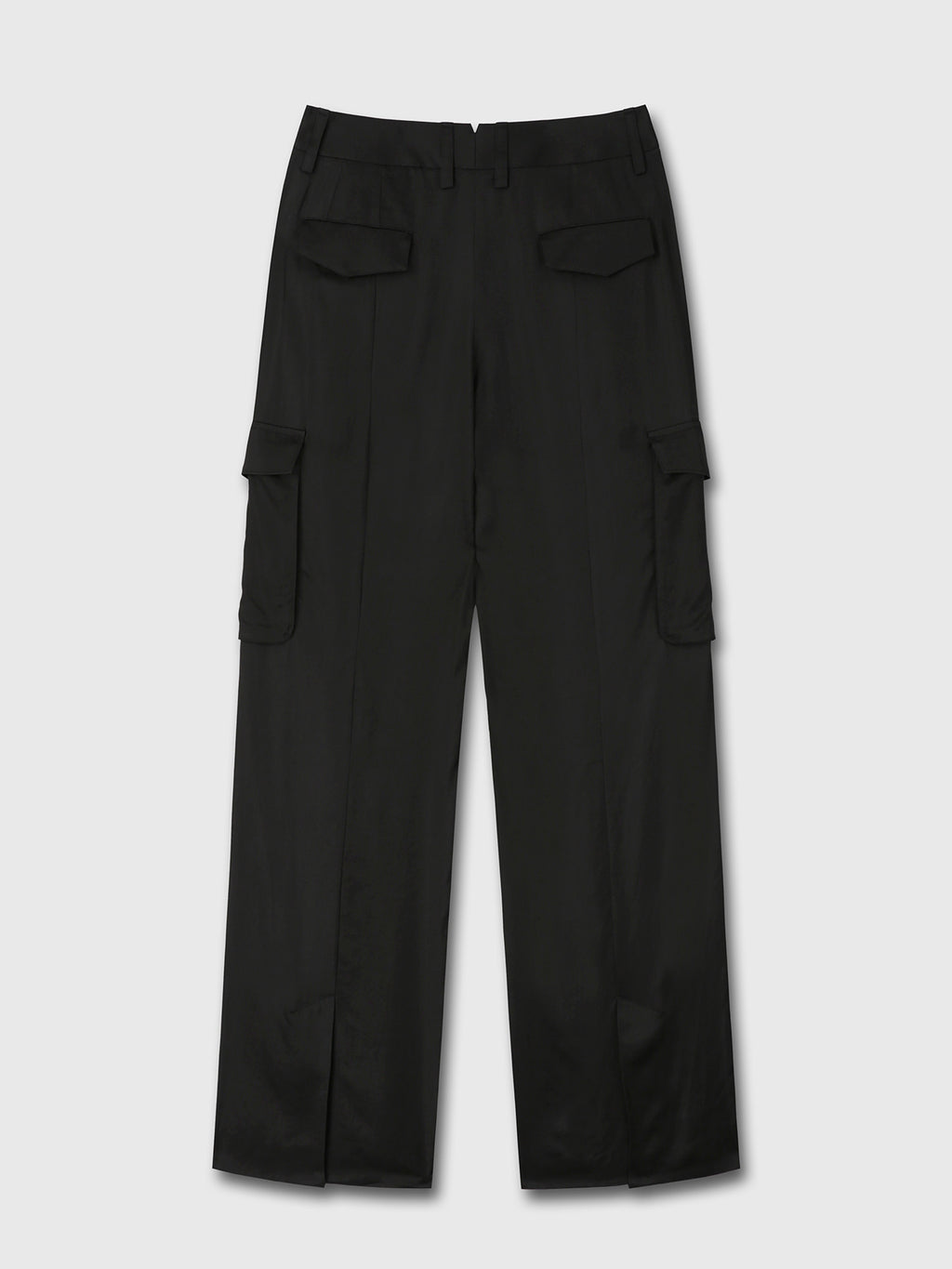 Tonywack - Loose-Fit Satin Cargo Pants (Black) product image 9 | TRAB K-Fashion Australia