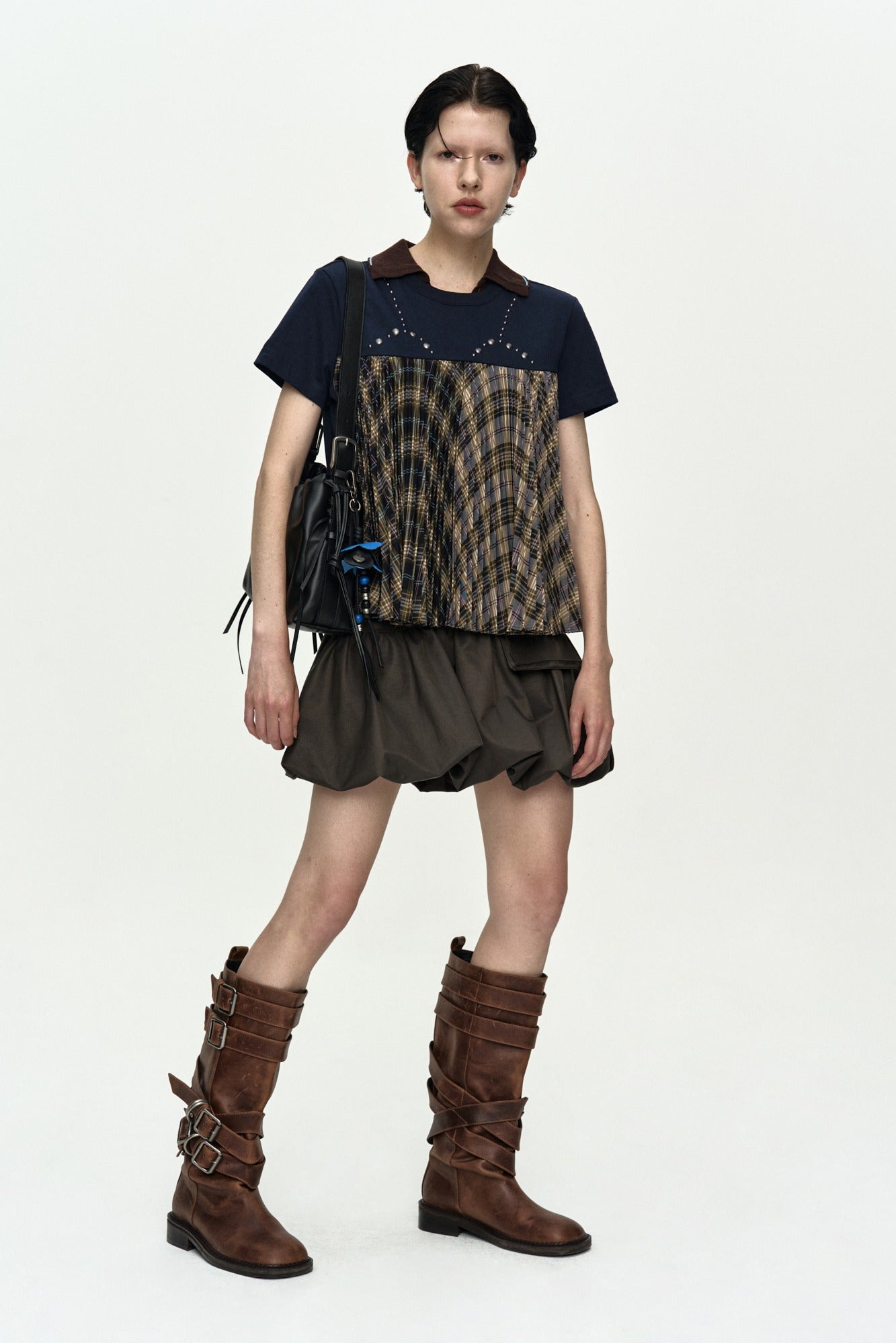 Andersson Bell - Cargo Balloon Skirt (Charcoal) product image 1 | TRAB K-Fashion Australia