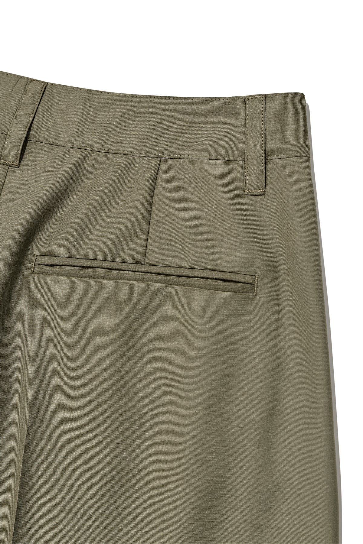 Matin Kim - Bermuda Pleats Skirt Pants (Khaki) product image 6 | TRAB K-Fashion Australia