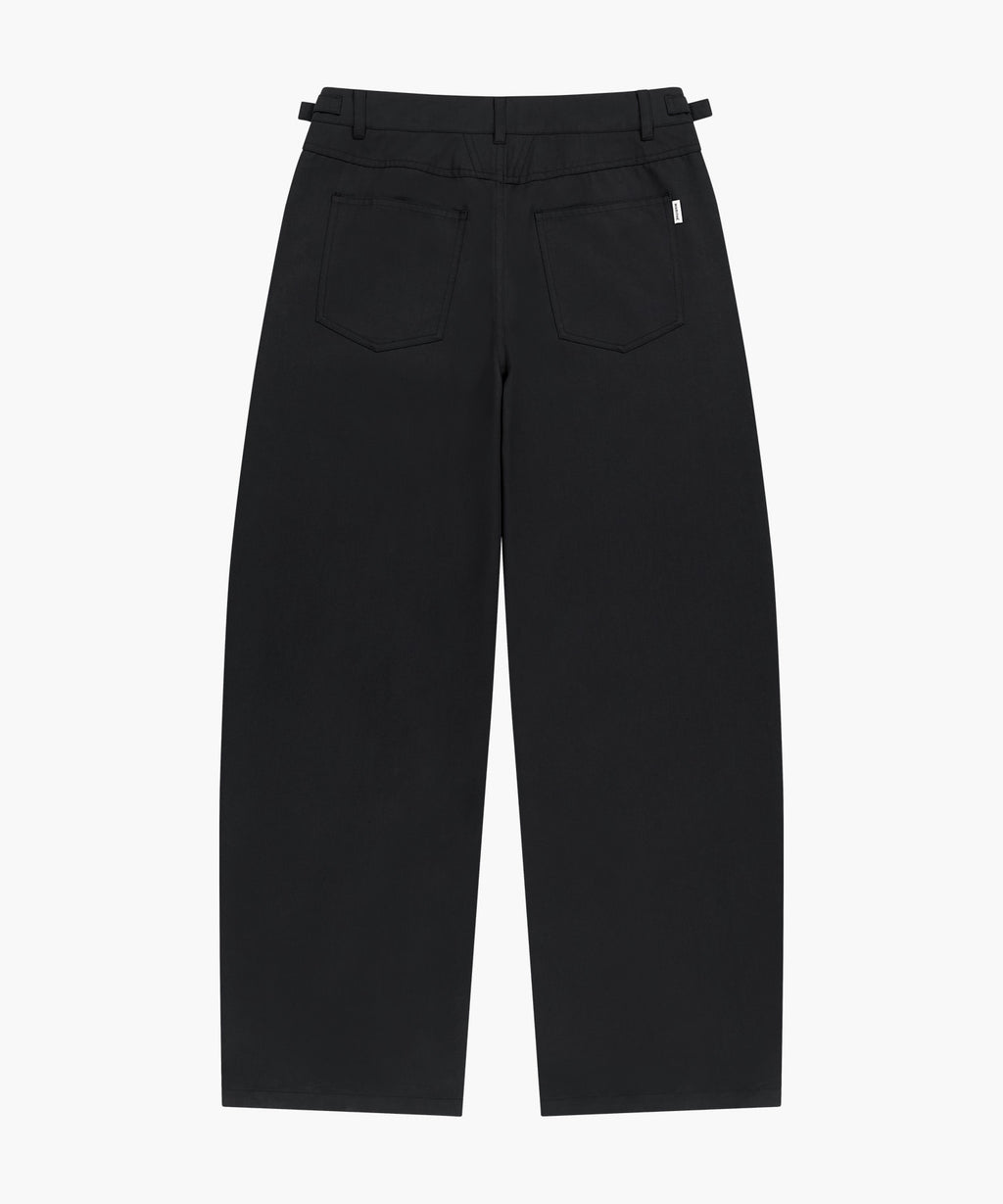 Marithe & Francois Girbaud - Curved Chino Pants (Black) product image 6 | TRAB K-Fashion Australia
