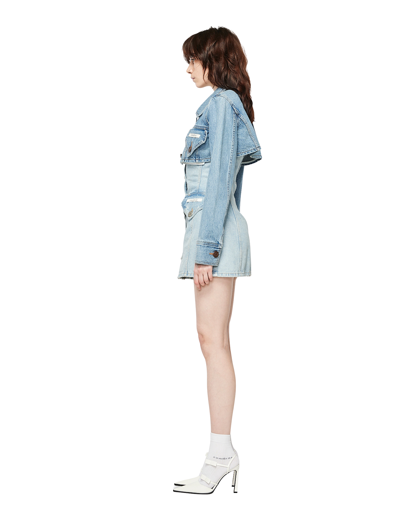 Kimhe Kim - Emma Denim Tube Top Dress (Sky Blue) product image 3 | TRAB K-Fashion Australia