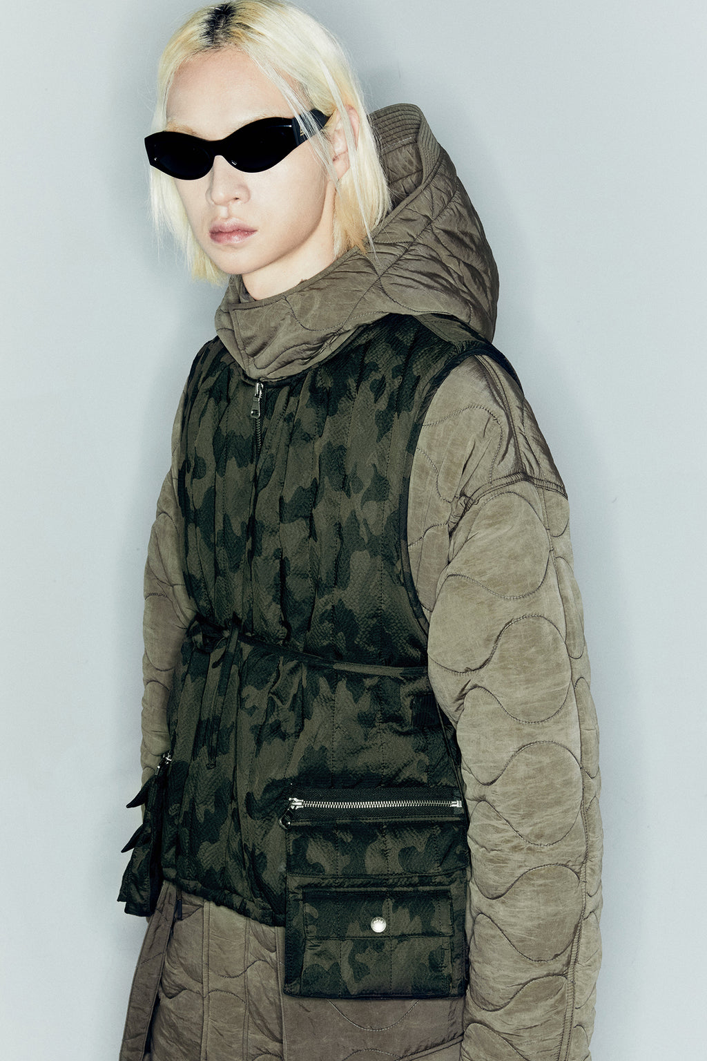 Andersson Bell - Camouflage Padded Turtle Vest (Green) product image 4 | TRAB K-Fashion Australia
