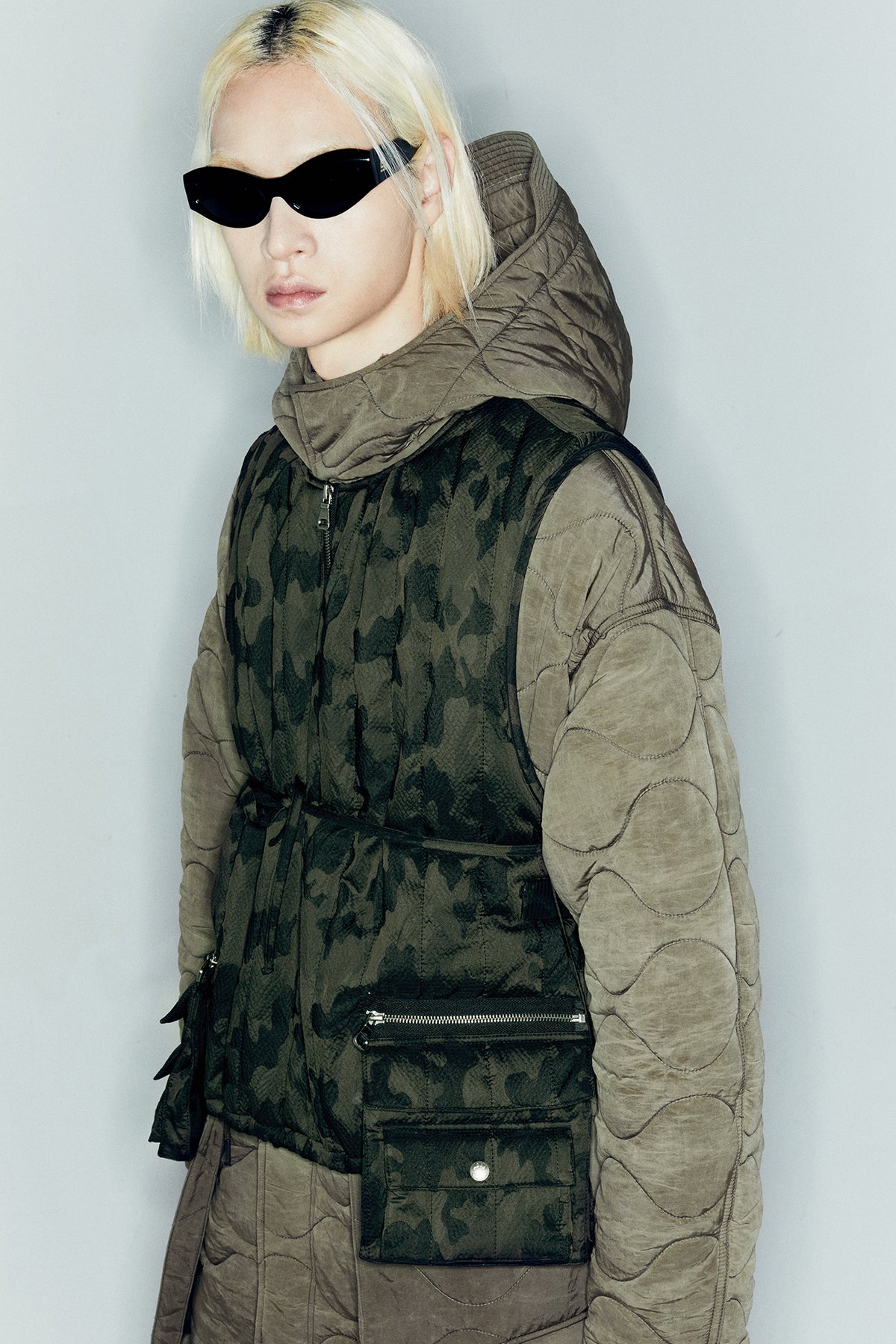 Andersson Bell - Camouflage Padded Turtle Vest (Green) product image 4 | TRAB K-Fashion Australia