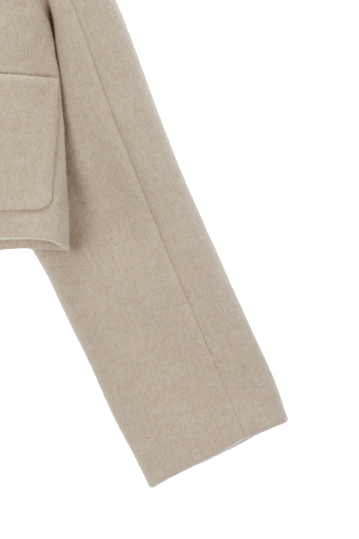 Matin Kim - Tailored Double Crop Coat (Beige) product image 4 | TRAB K-Fashion Australia