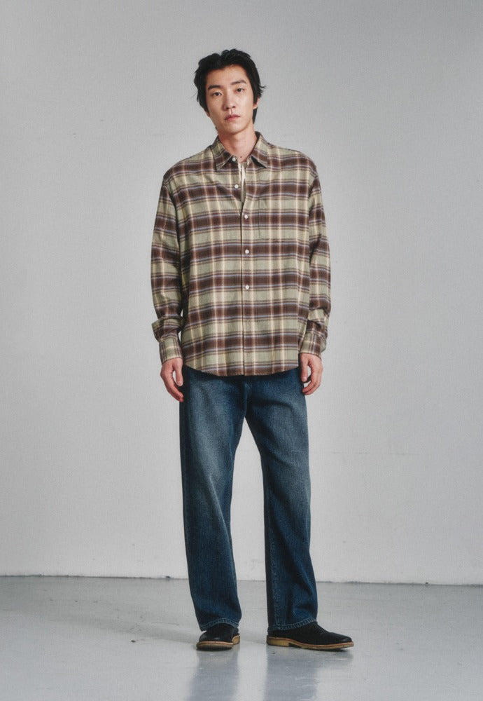 Art if acts - French Flannel Check Shirt (Forest) product image 1 | TRAB K-Fashion Australia