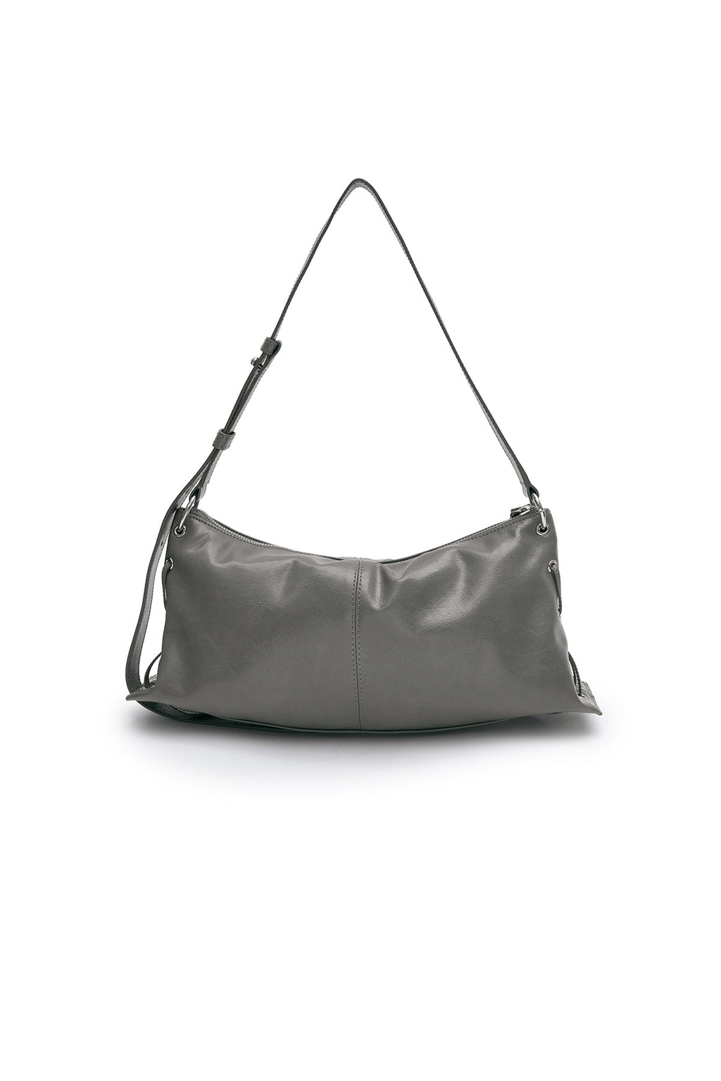 Matin Kim - Eyelet Shirring Shoulder Bag (Grey) product image 3 | TRAB K-Fashion Australia