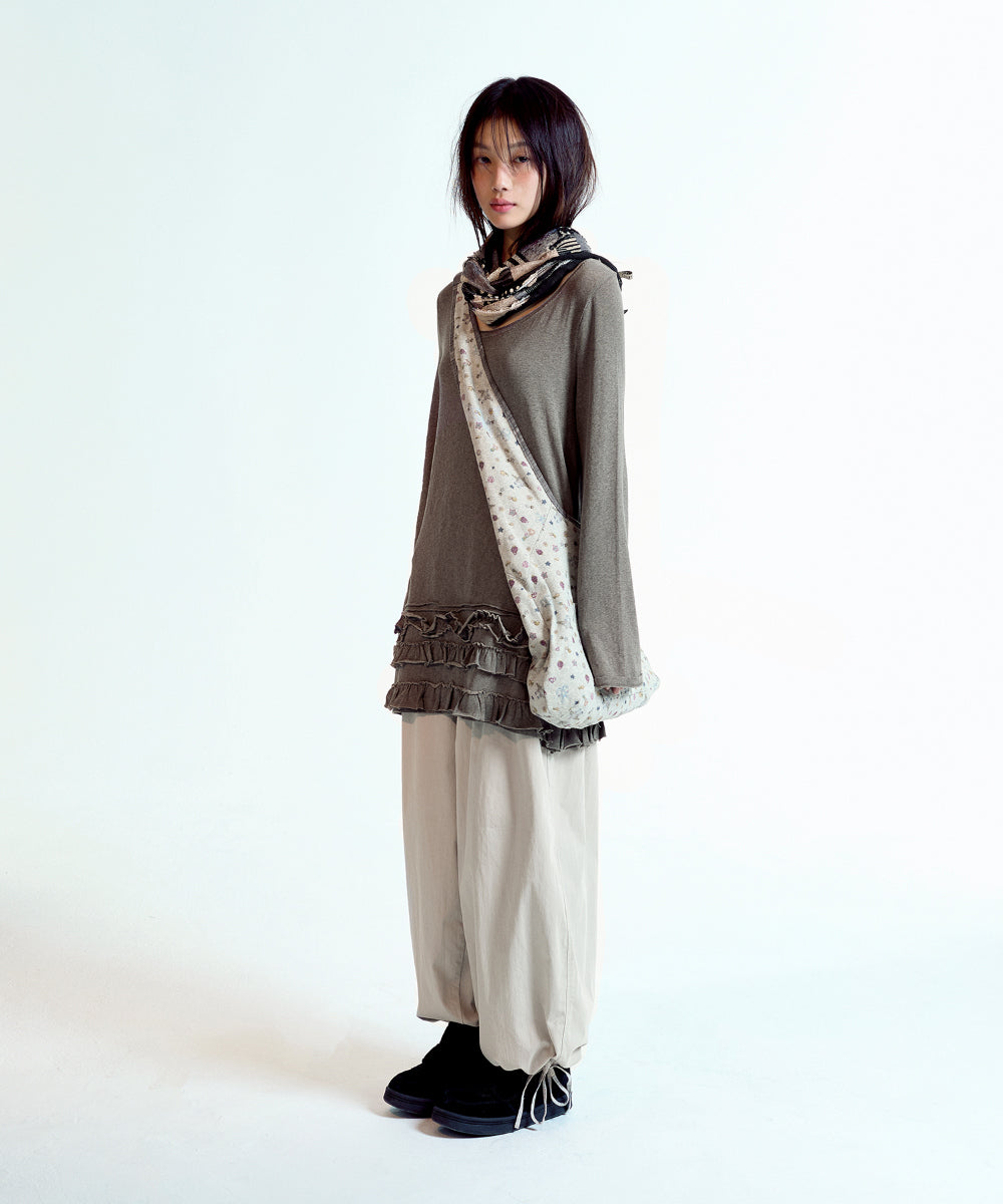 Coyseio - Bottom Multiple Frill Dress (Brown) product image 11 | TRAB K-Fashion Australia