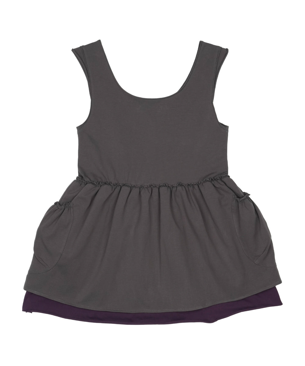 Coyseio - Shirring Pocket Sleeveless (Charcoal) product image 12 | TRAB K-Fashion Australia