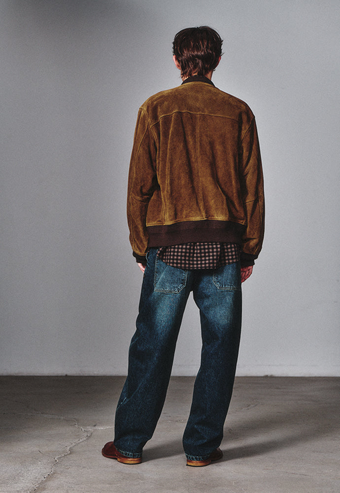Art if acts - Garment Washed Suede Blouson (Cognac) product image 3 | TRAB K-Fashion Australia