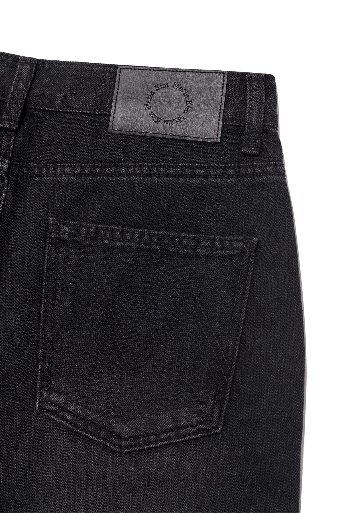 Matin Kim - Damage Patch Denim Pants (Black) product image 6 | TRAB K-Fashion Australia