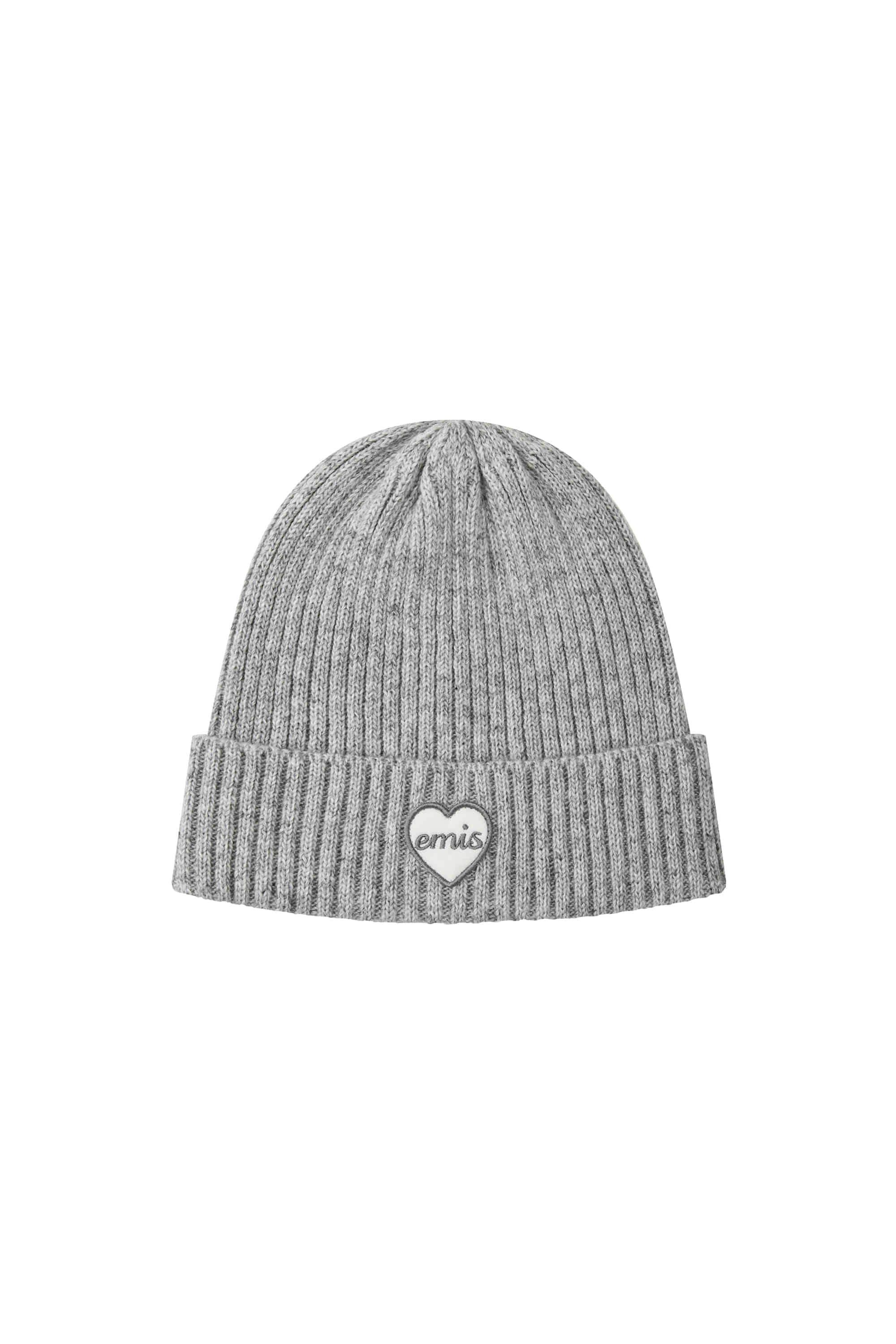 Emis - Heart Wappen Beanie (Gray) product image 1 | TRAB K-Fashion Australia