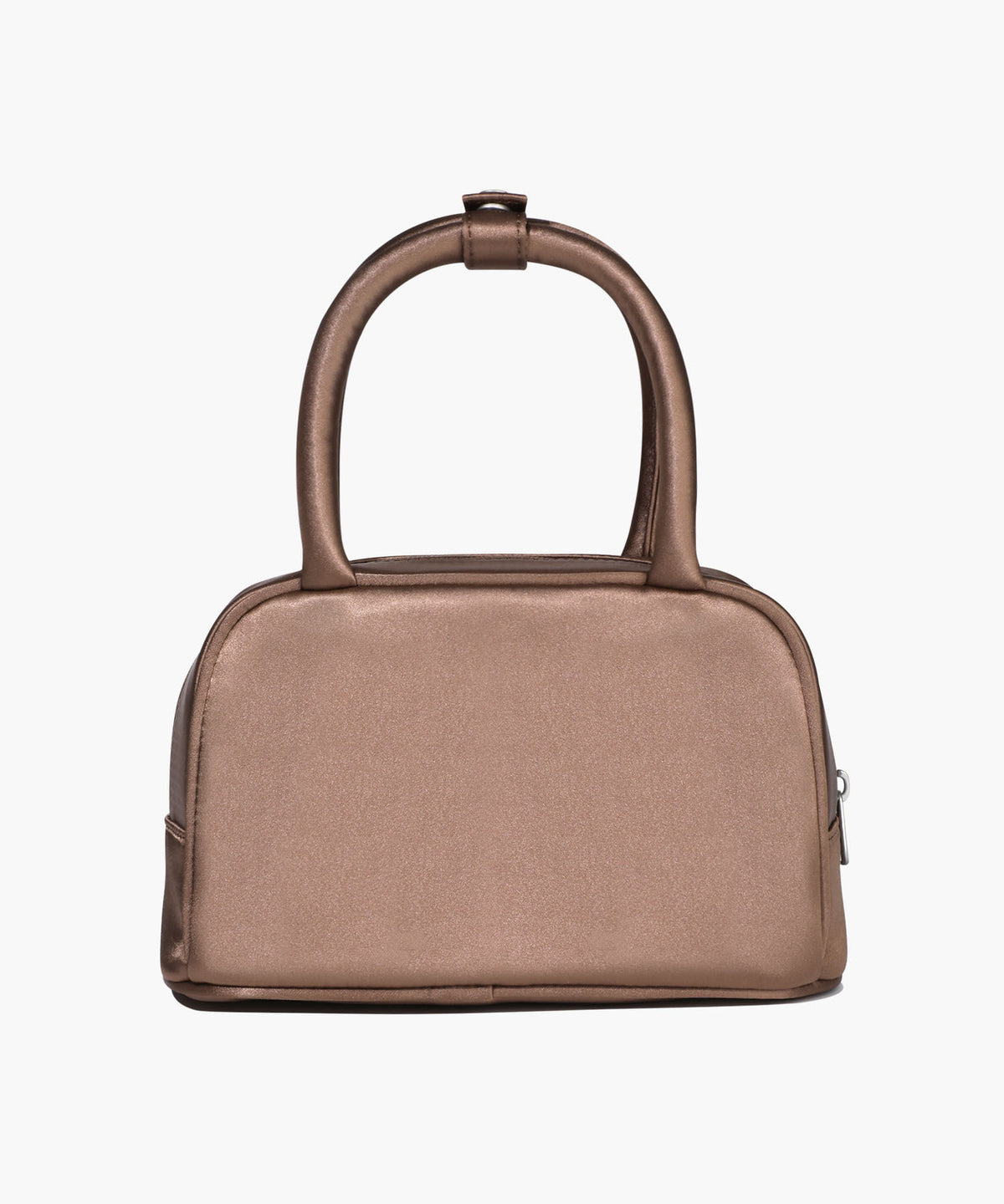 Marithe & Francois Girbaud - Regular Logo Satin Mini Tote Bag (Brown) product image 3 | TRAB K-Fashion Australia