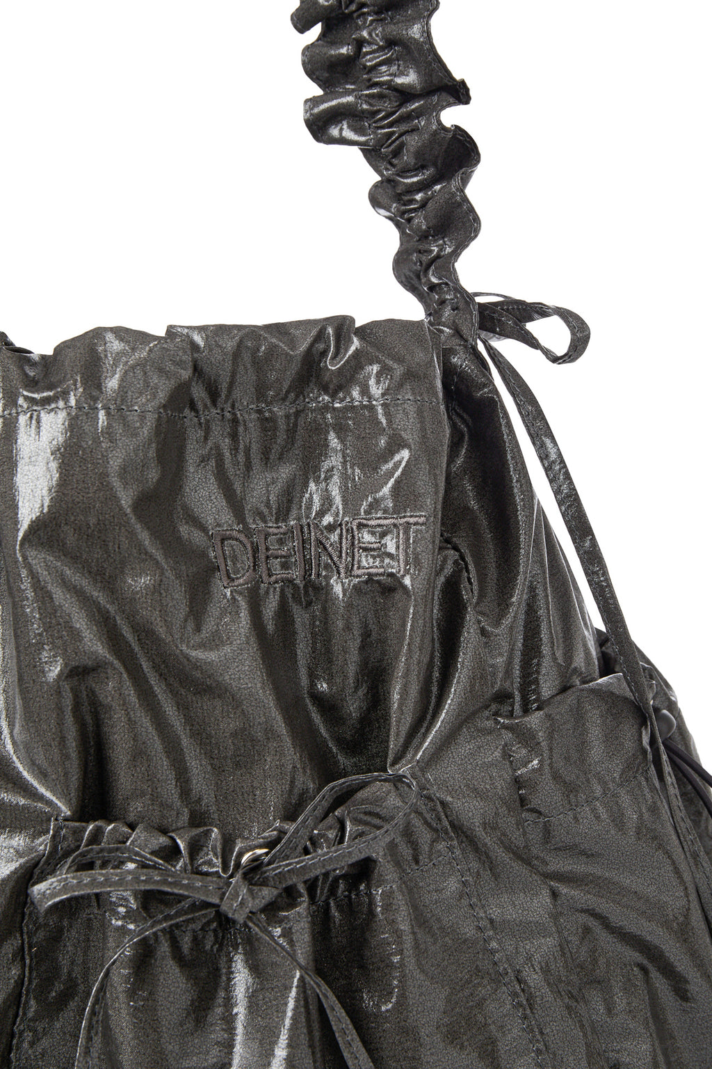 Deinet - Deinet Coating Shirring Bag (Charcoal) product image 6 | TRAB K-Fashion Australia