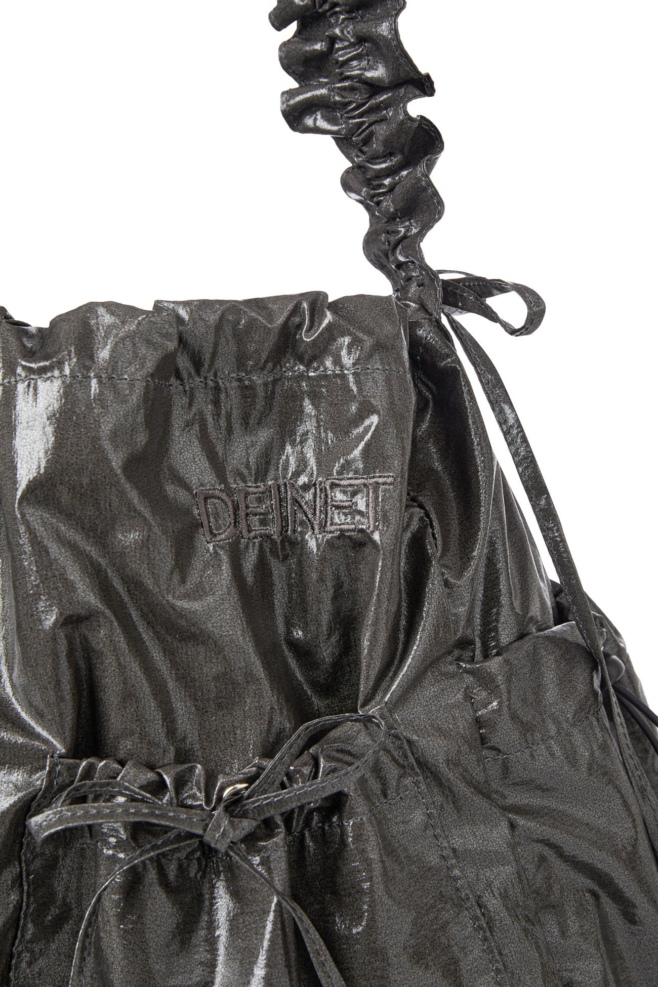 Deinet - Deinet Coating Shirring Bag (Charcoal) product image 6 | TRAB K-Fashion Australia