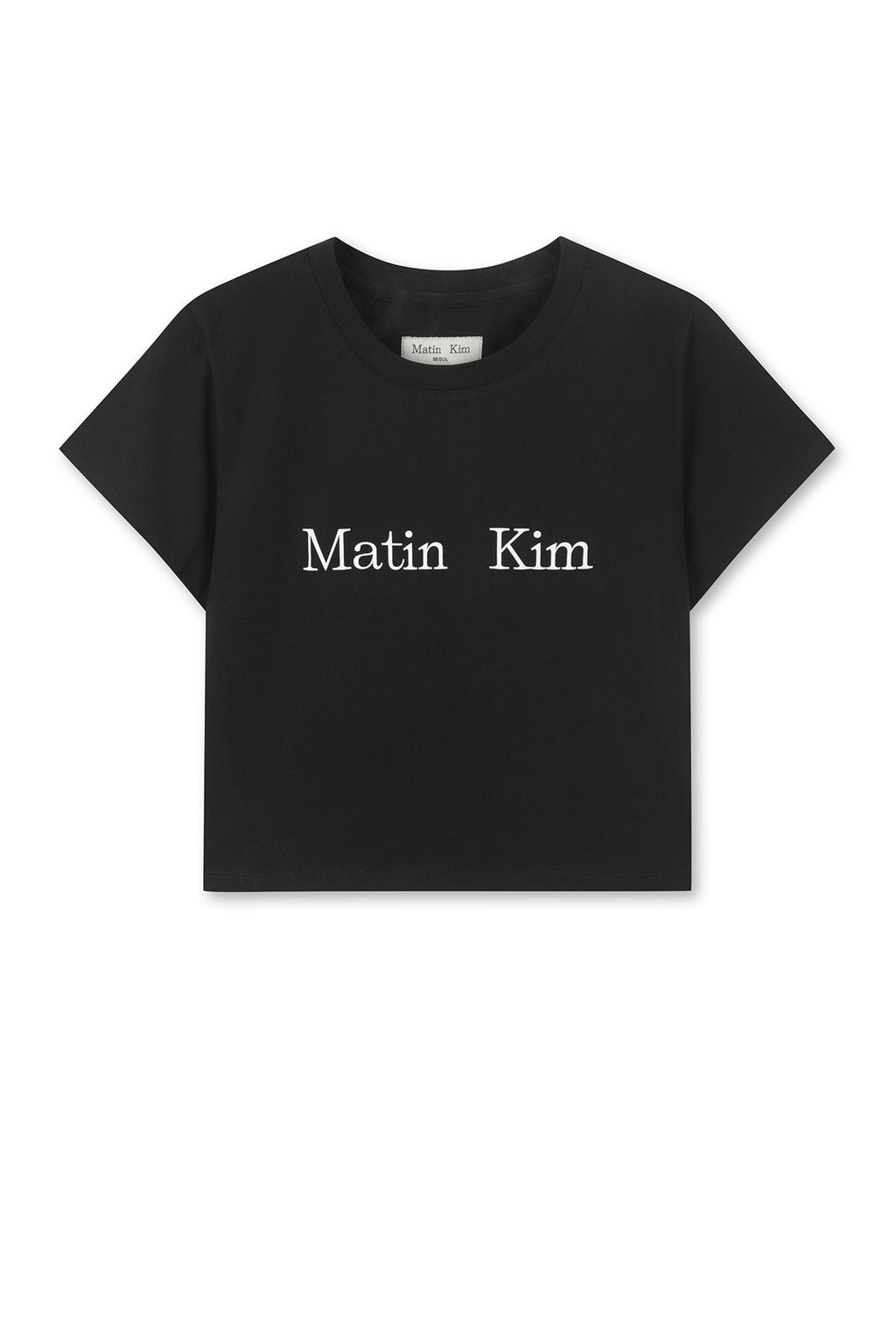 Matin Kim - [Pre-Order – Ships June 19] Matin Kim Logo Crop Top (White) product image 6 | TRAB K-Fashion Australia