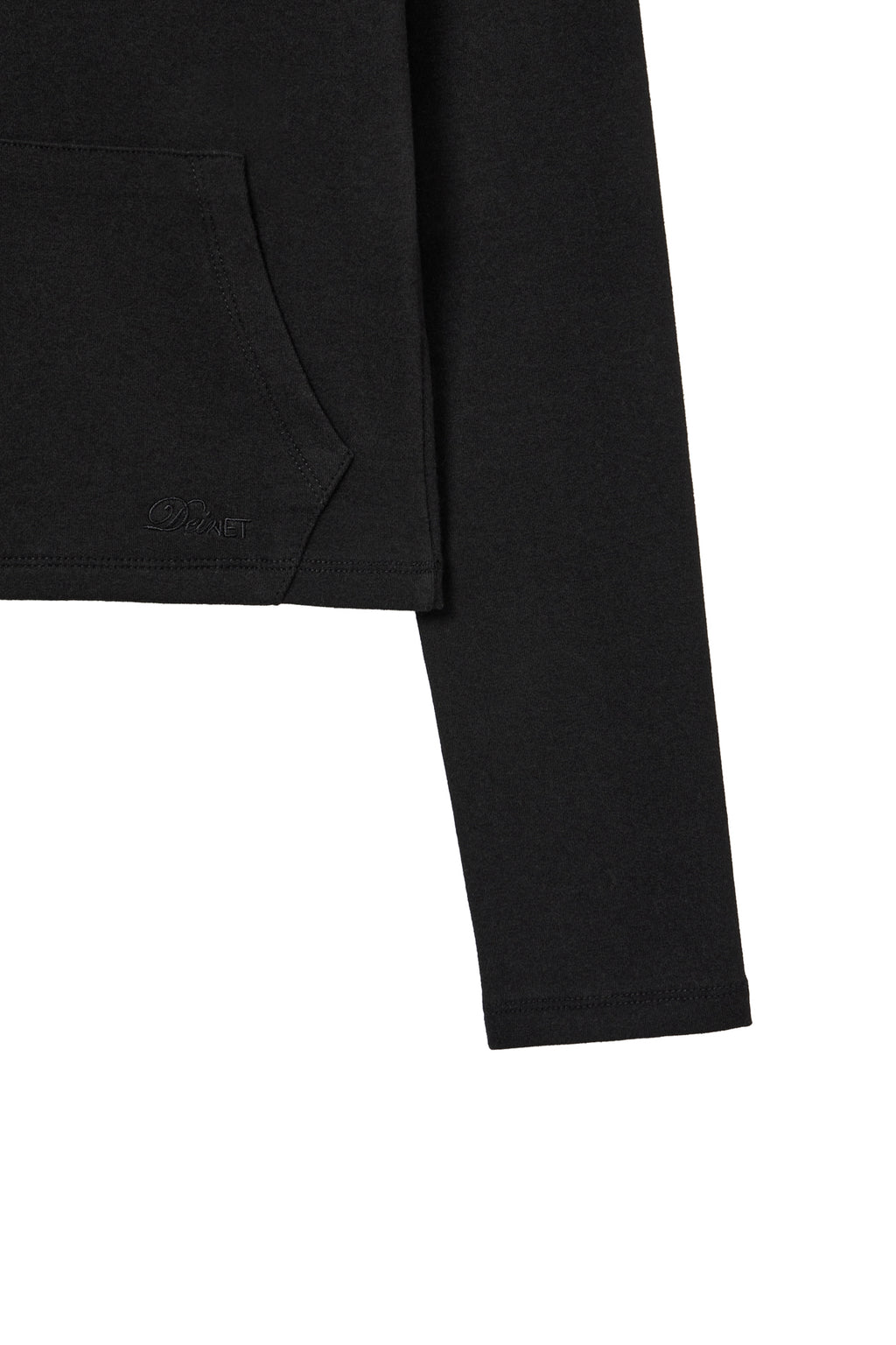 Deinet - Basic Slim Hoodie (Black) product image 4 | TRAB K-Fashion Australia