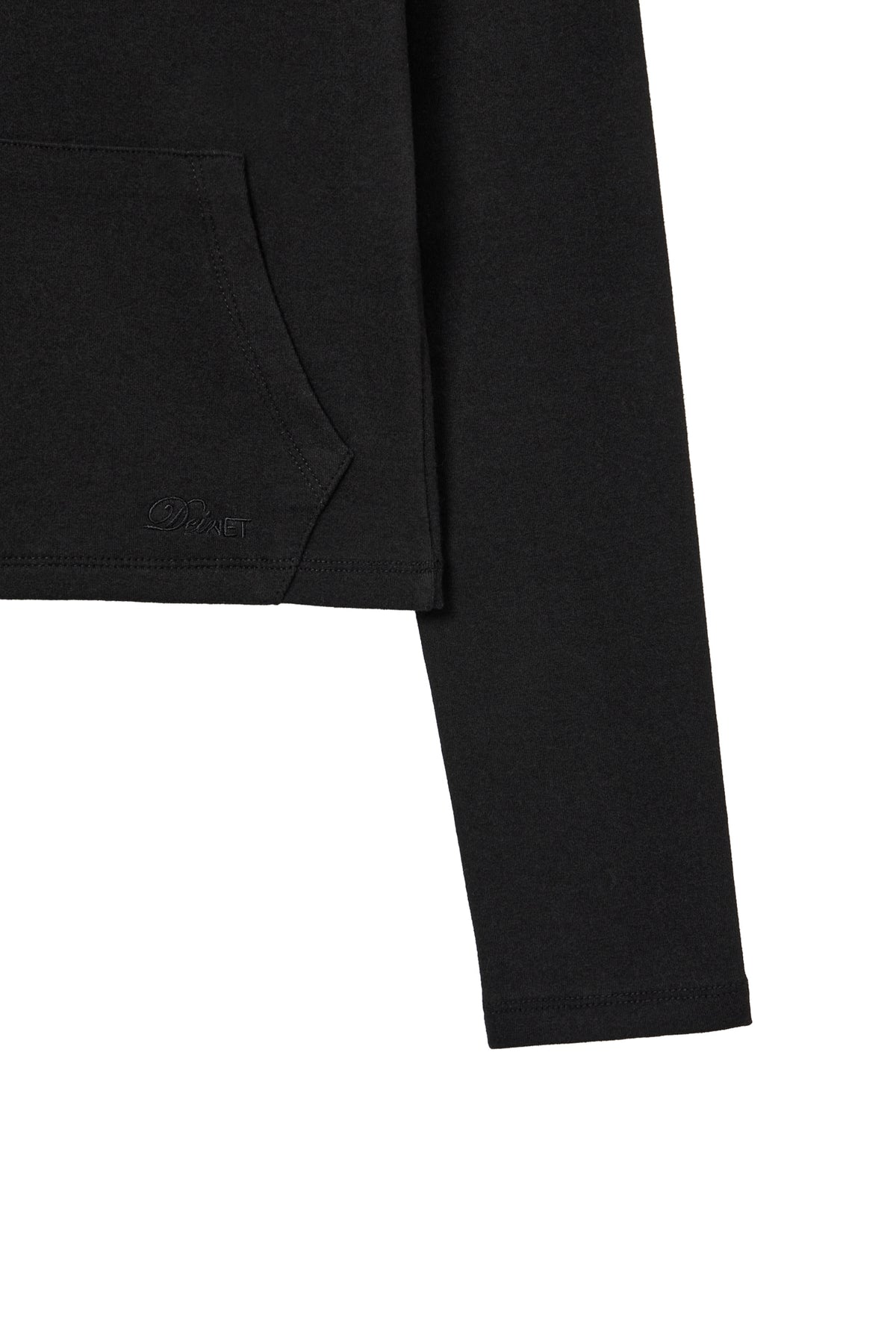 Deinet - Basic Slim Hoodie (Black) product image 4 | TRAB K-Fashion Australia