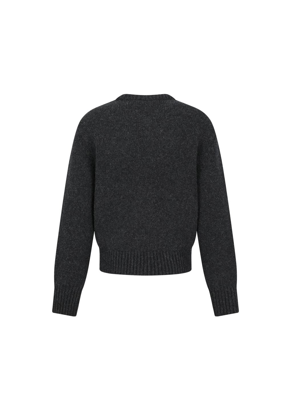 Amomento - Shetland wool v-neck knit (Charcoal) product image 3 | TRAB K-Fashion Australia