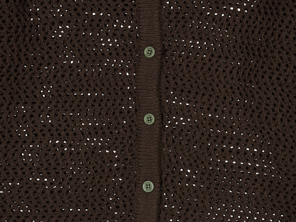 Coyseio - Net Knit Cardigan (Brown) product image 17 | TRAB K-Fashion Australia